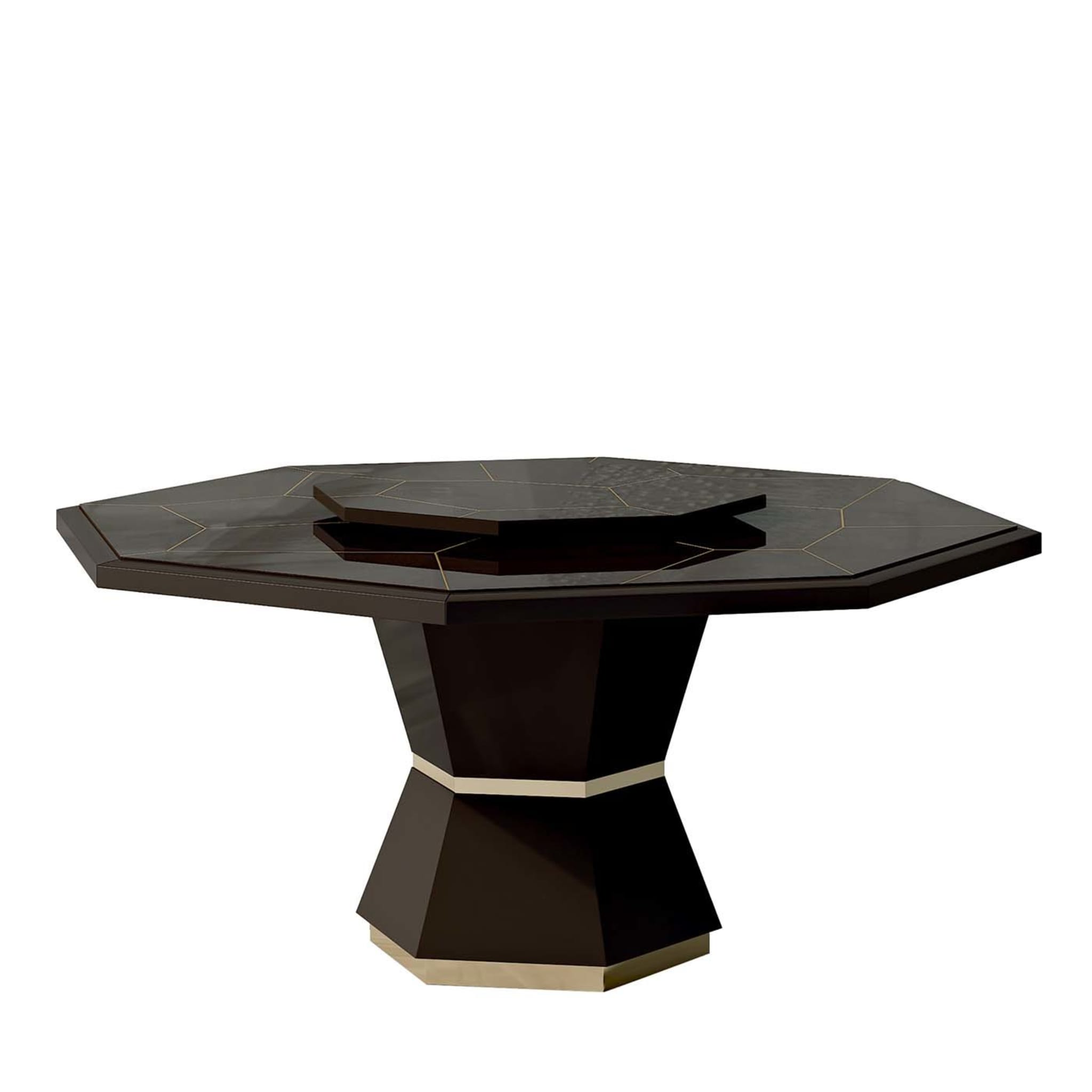 Temptation Octagonal Dining Table with Lazy Susan - Main view
