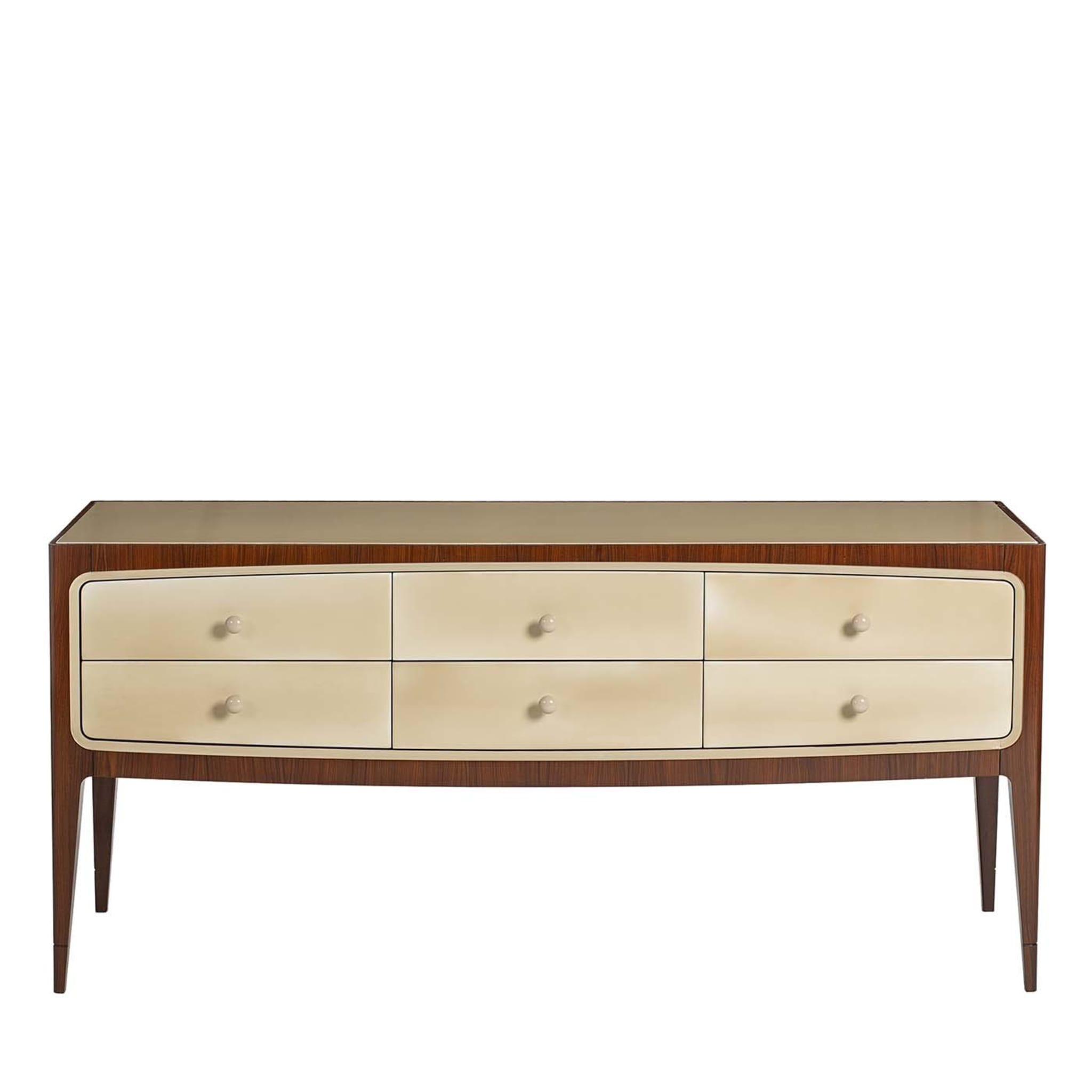 60s Style Beechwood Sideboard with Drawers 8712 - Main view