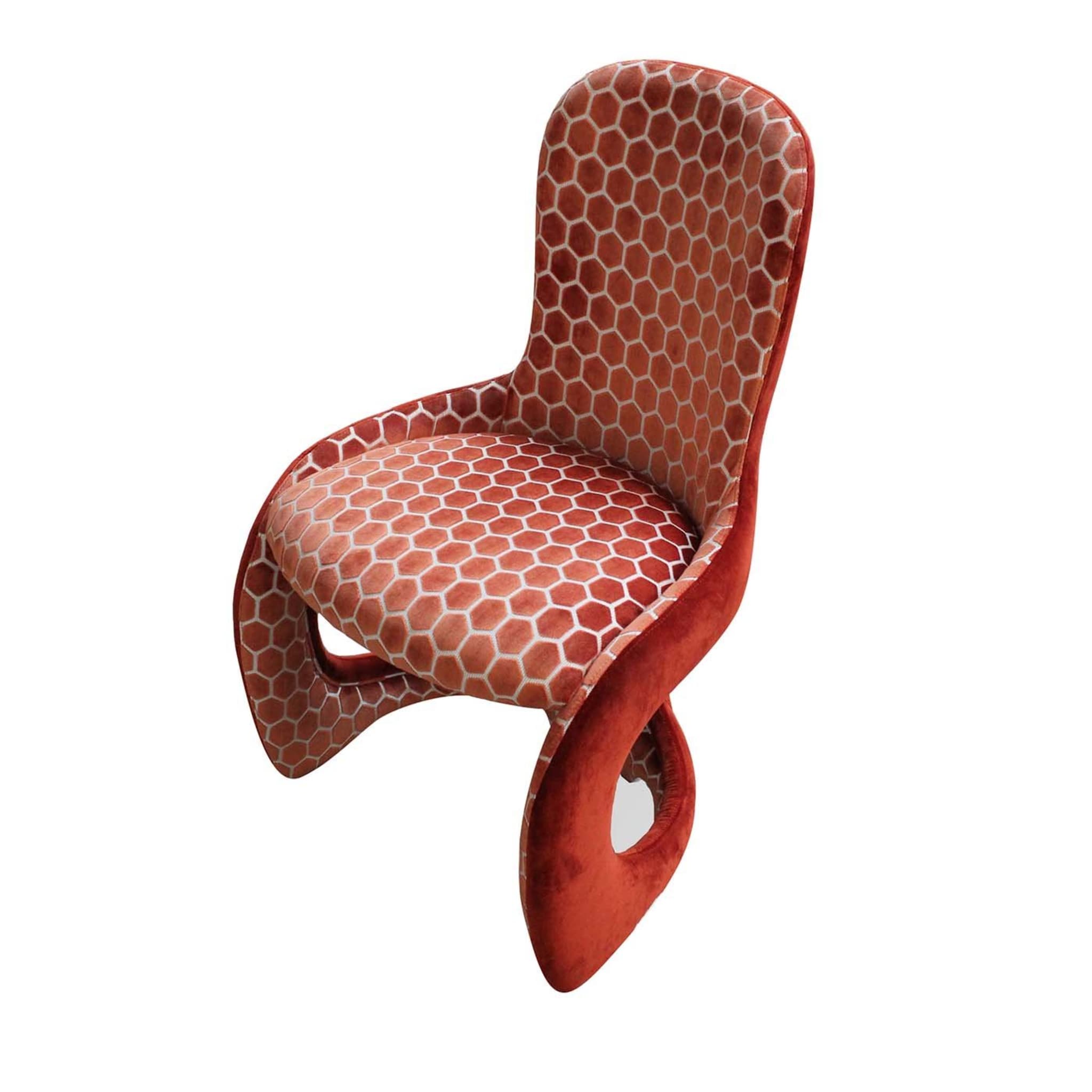 Venere Red Padded Chair - Main view