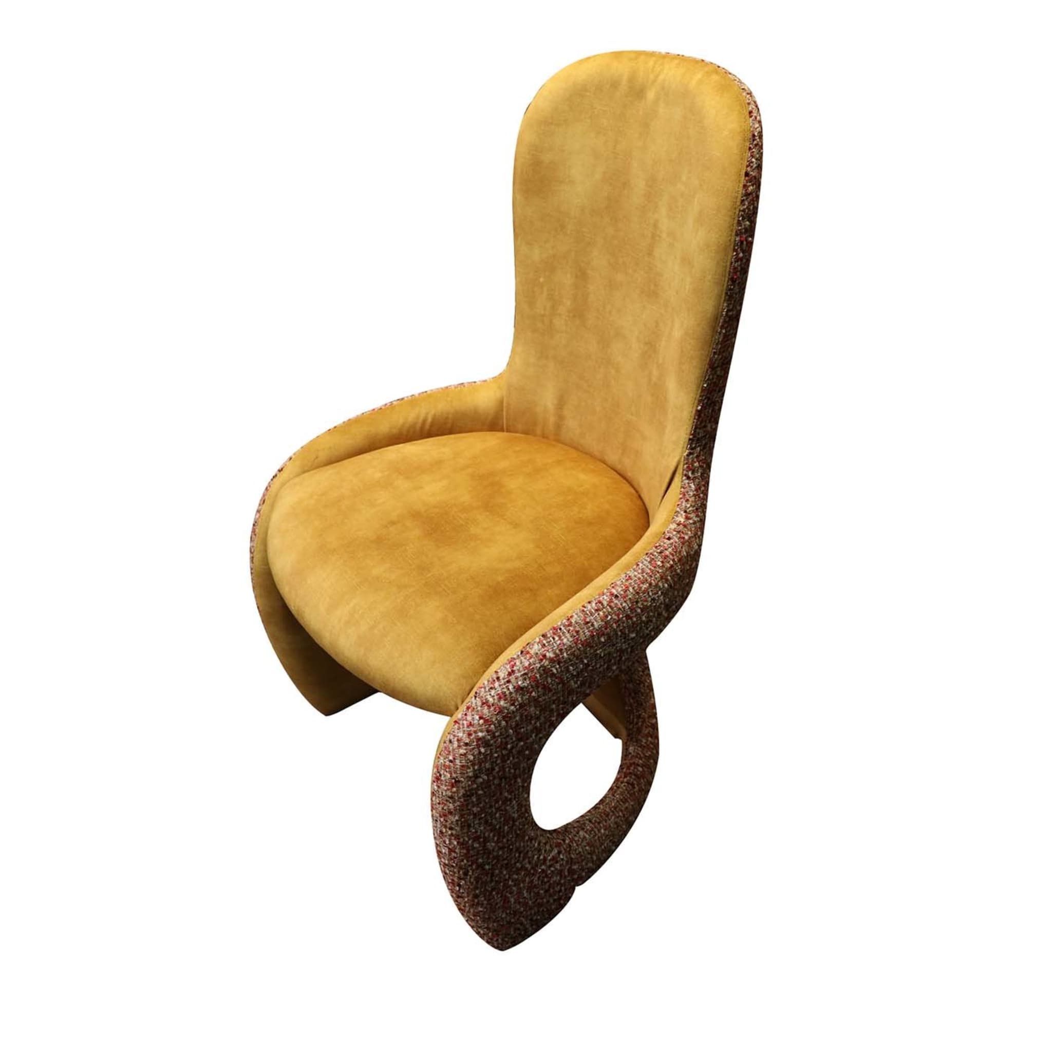 Venere Yellow Padded Chair - Main view
