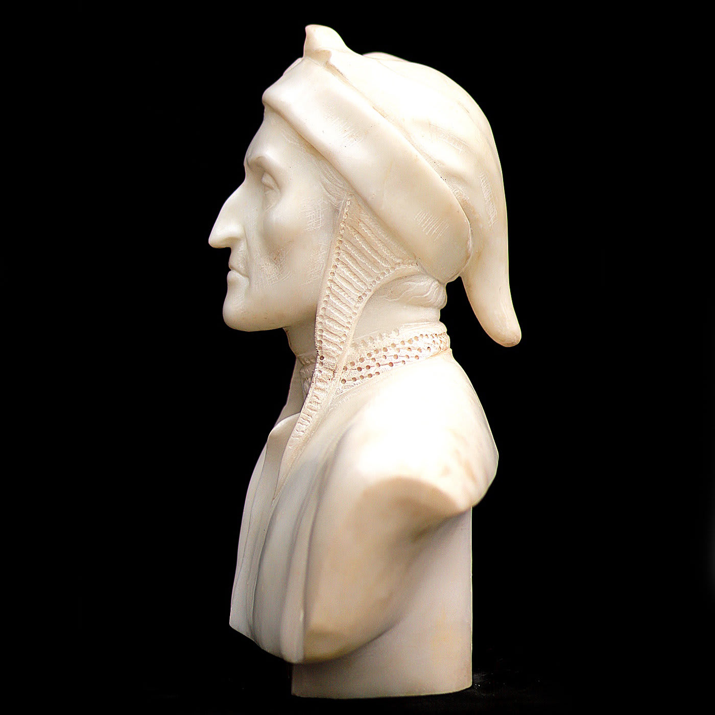 Dante Alighieri Italian Bust Head 29" Museum Sculpture Replica Reproduction 