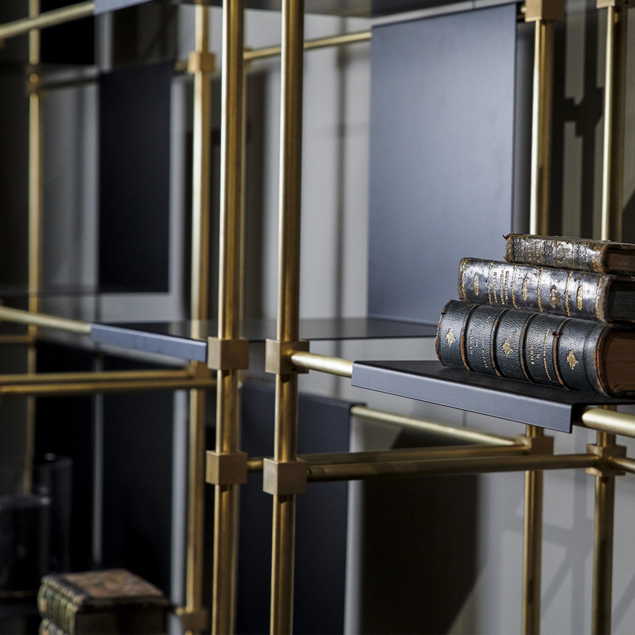 Ludo Brass Bookcase by Filippo Montaina - Alternative view 3
