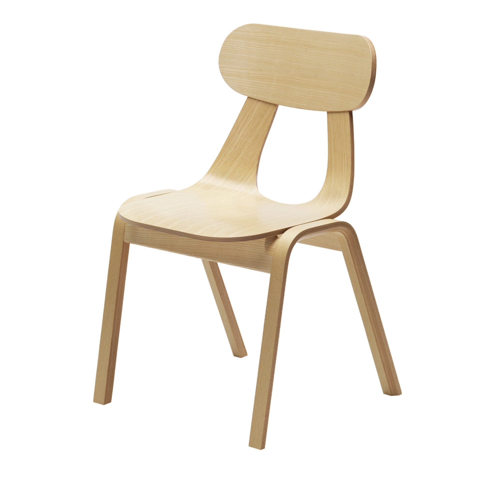 Juego de 2 sillas de madera de rapa natural by Mentsen - Vista principal