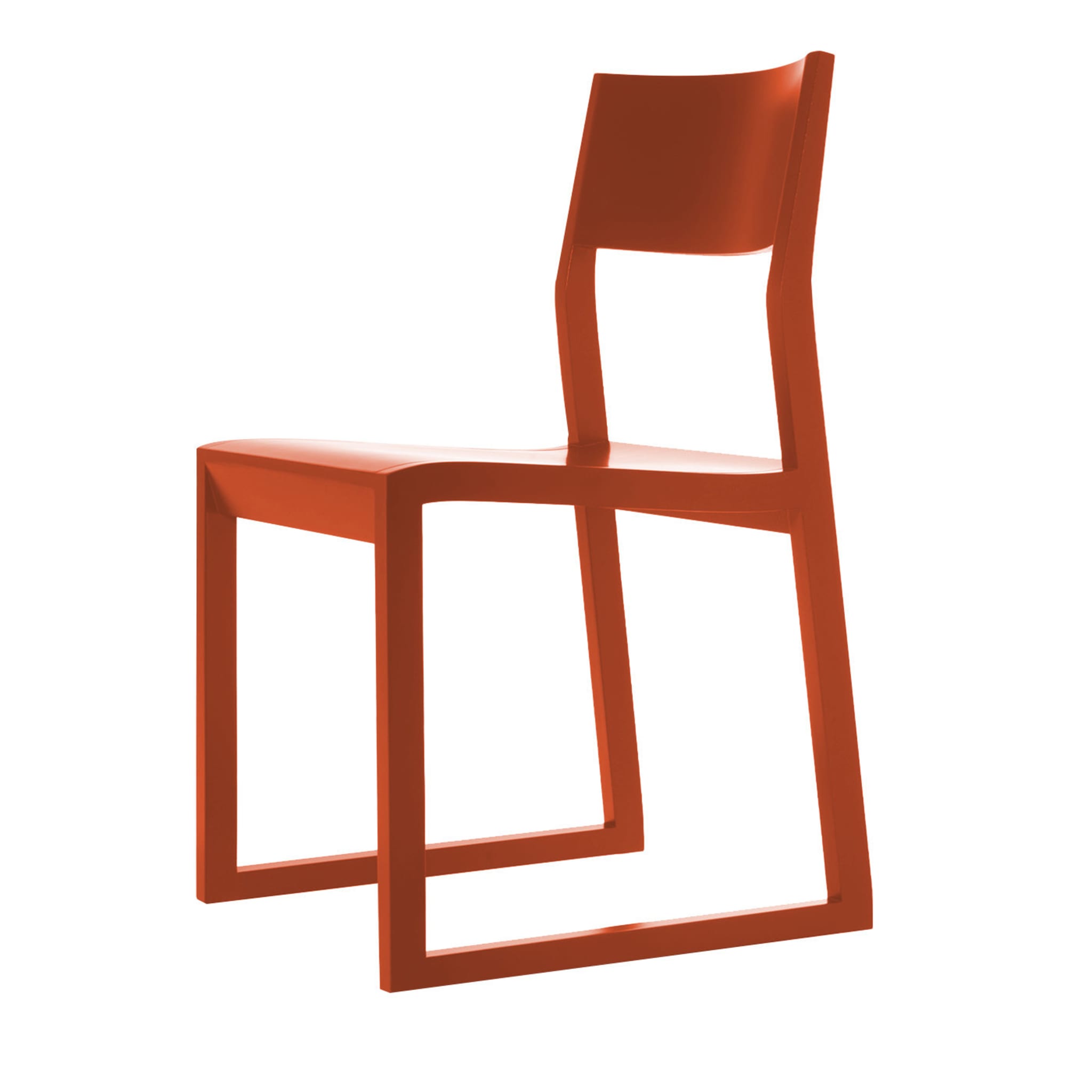 Juego de 2 sillas Sciza rojas de Takashi Kirimoto - Vista principal