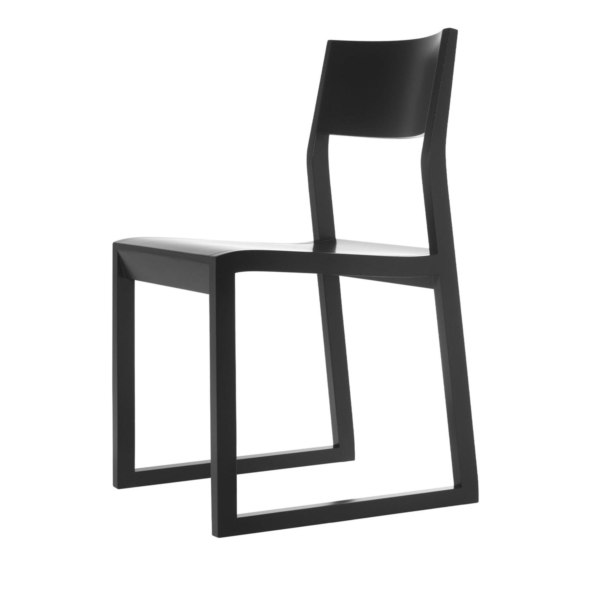 Set of 2 Black Sciza Chairs by Takashi Kirimoto - Main view