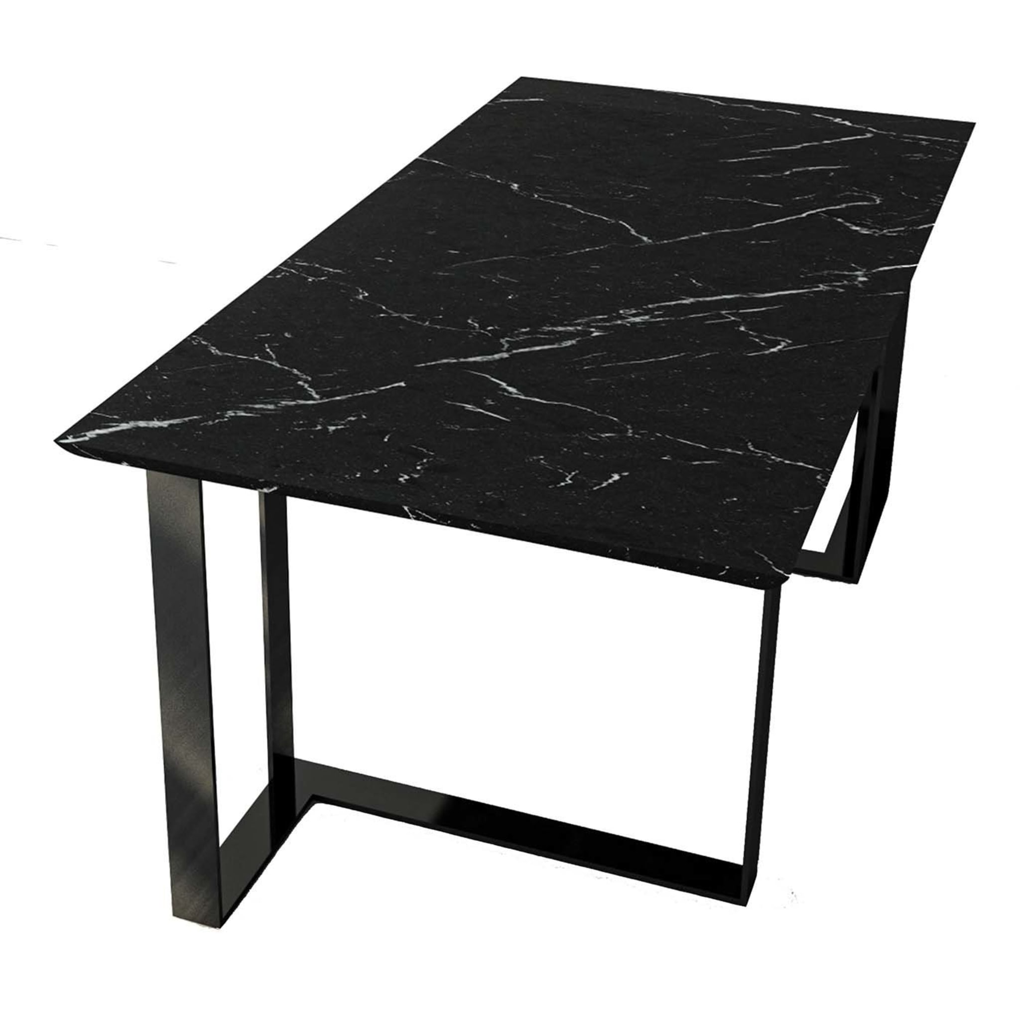 Ratio Tisch aus Stahl und Marmor - Hauptansicht