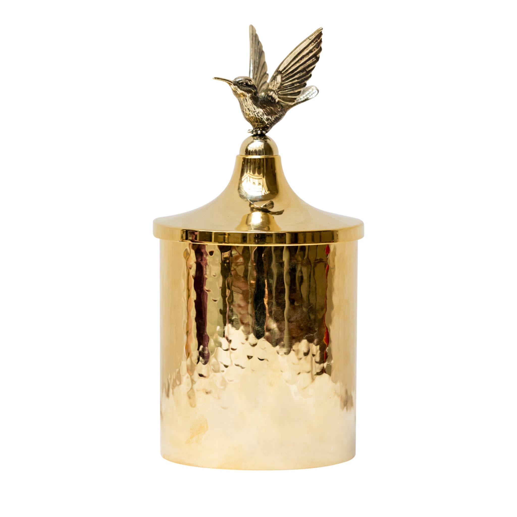 Hummingbird Container in Gold - Main view