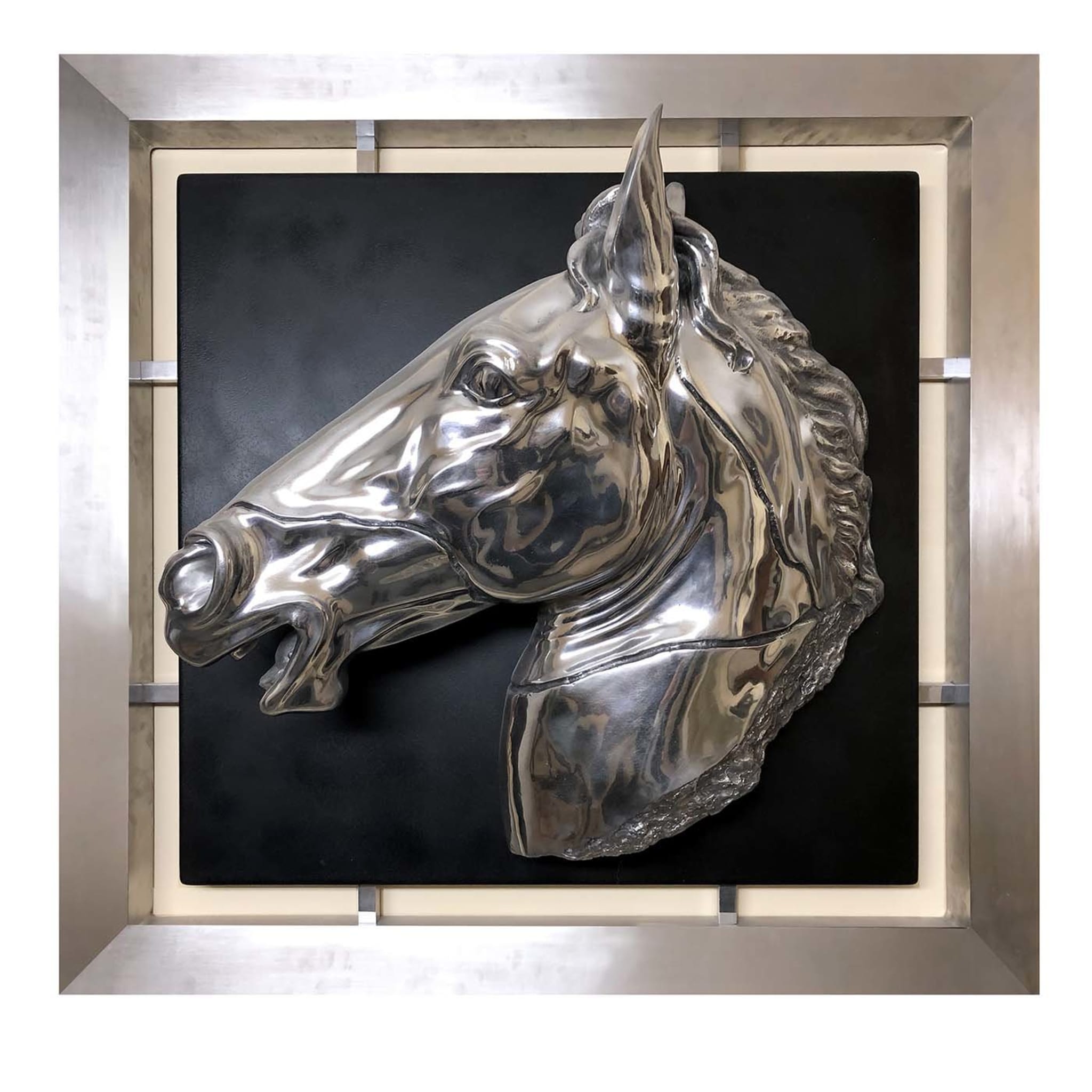 Pferdekopf-Aluminiumplatte - Hauptansicht