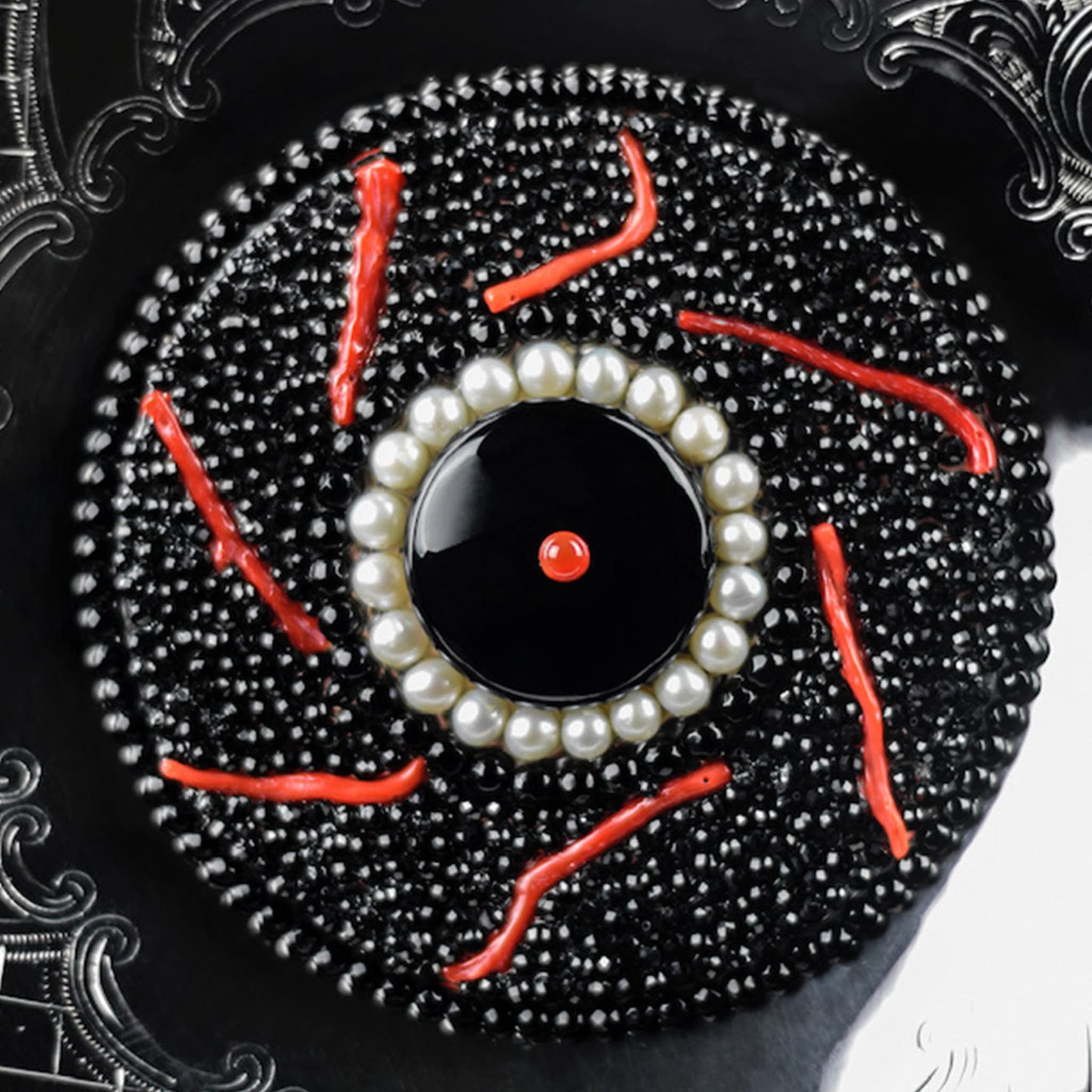 Black Sea Mandala Decorative Plate - Alternative view 2