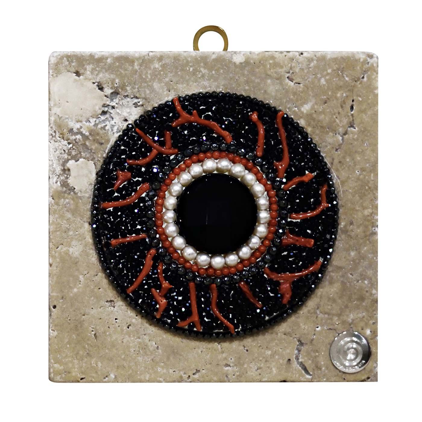 Fuoco Trasmutatore Mandala Decorative Tile - Spirale Dorata