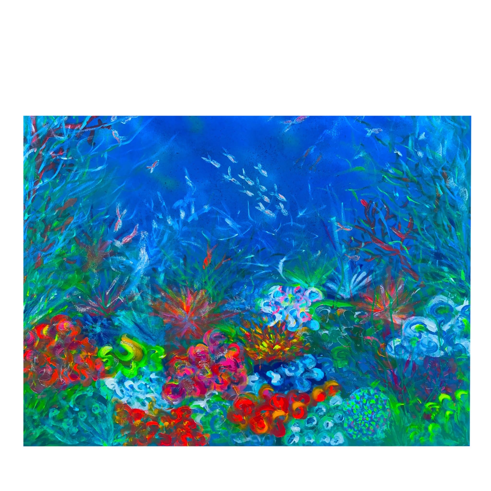My Underwater Garden Acrylic Painting - Main view