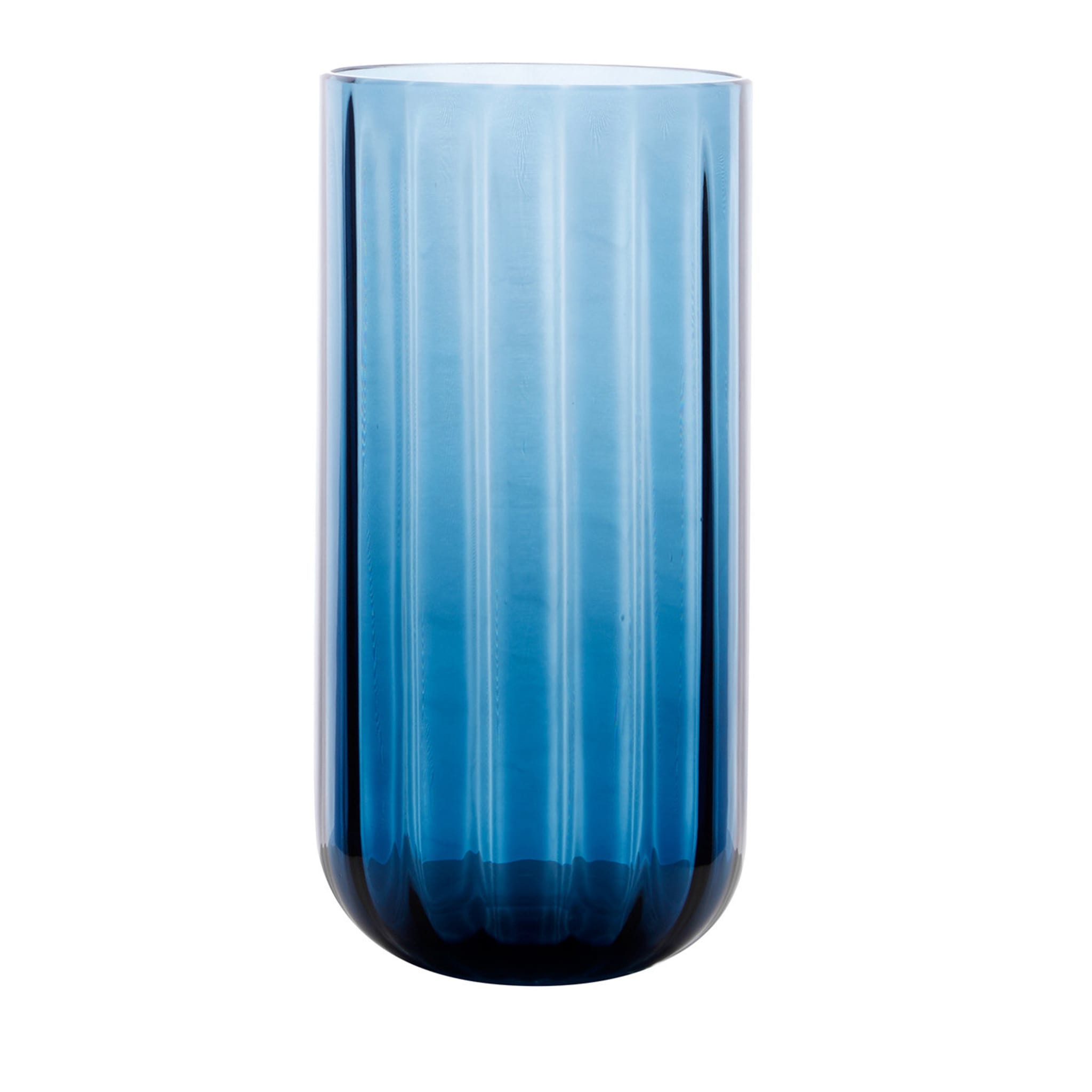 Vaso Blow Bowl Tall Blue di Matteo Zorzenoni - Vista principale