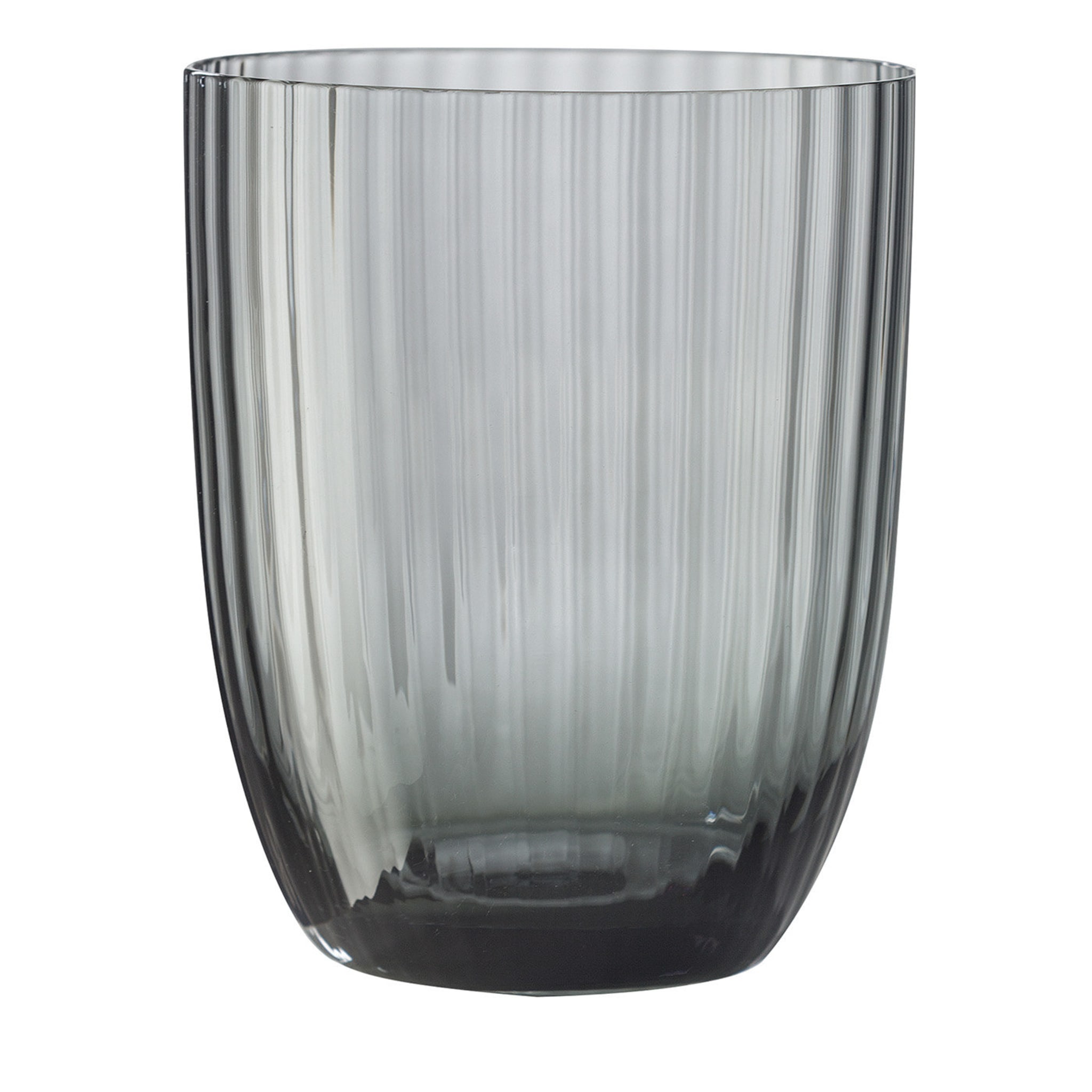 Idra Set of 2 Striped Gray Water Glasses - Main view