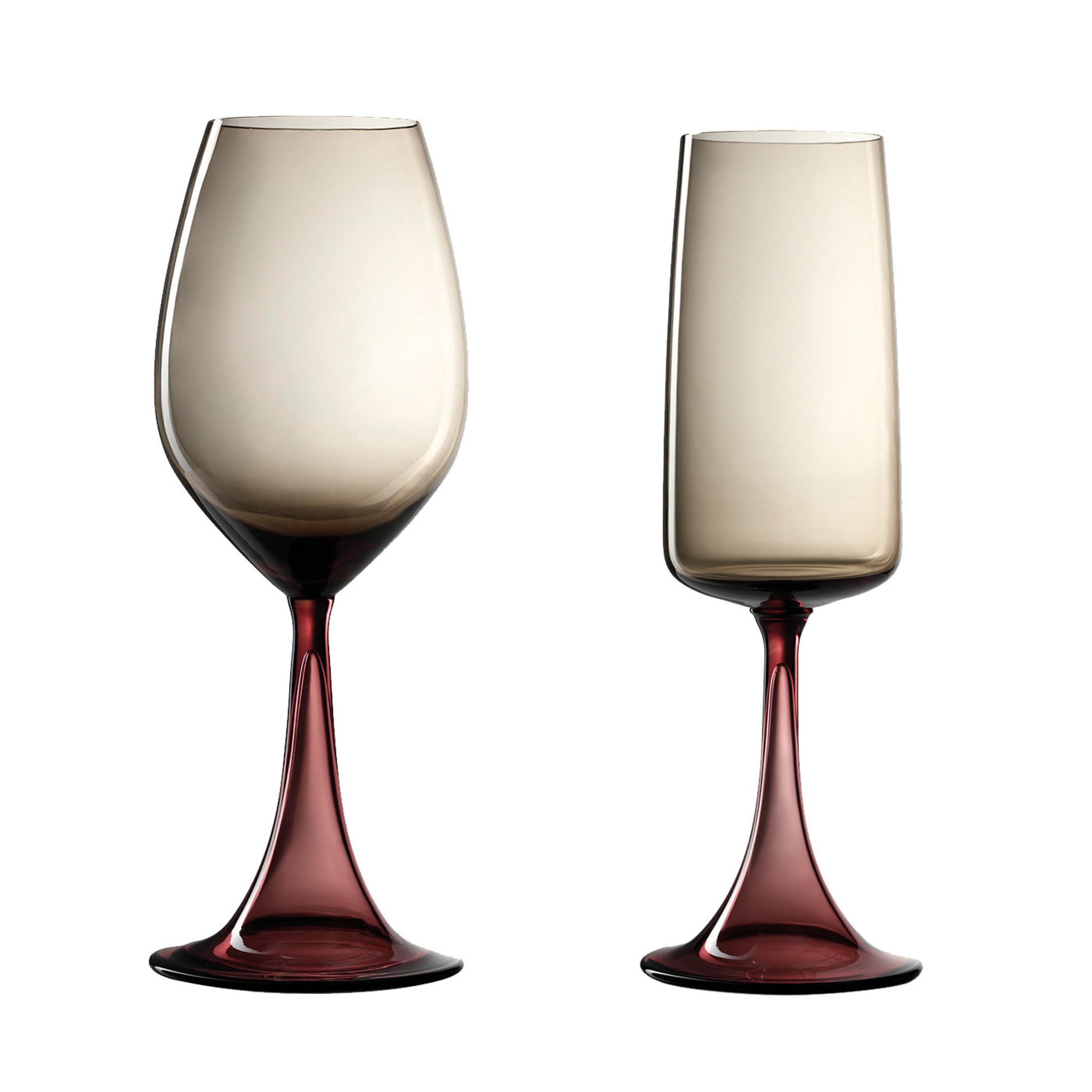 Mille e Una Notte Set of Chardonnay and Pinot Noir Burgundy Wine Glasses by  NasonMoretti and Stefano Marcato NasonMoretti