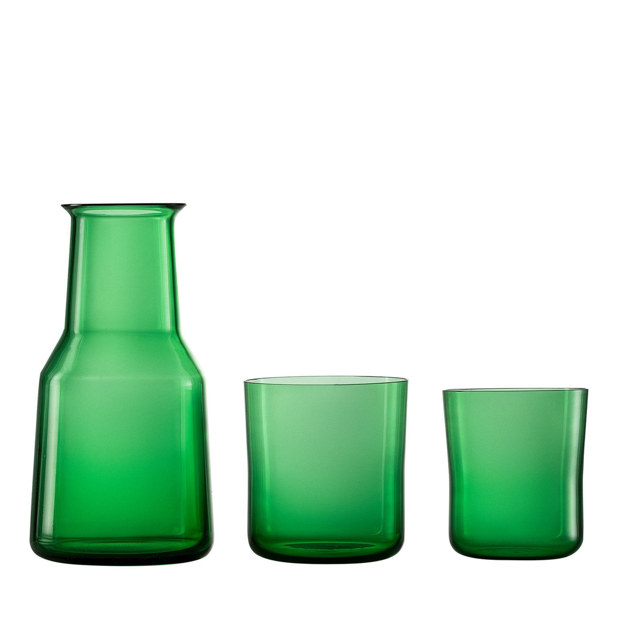 Trio X Set of Green Pitcher and 2 Glasses by Marco Zito - Main view