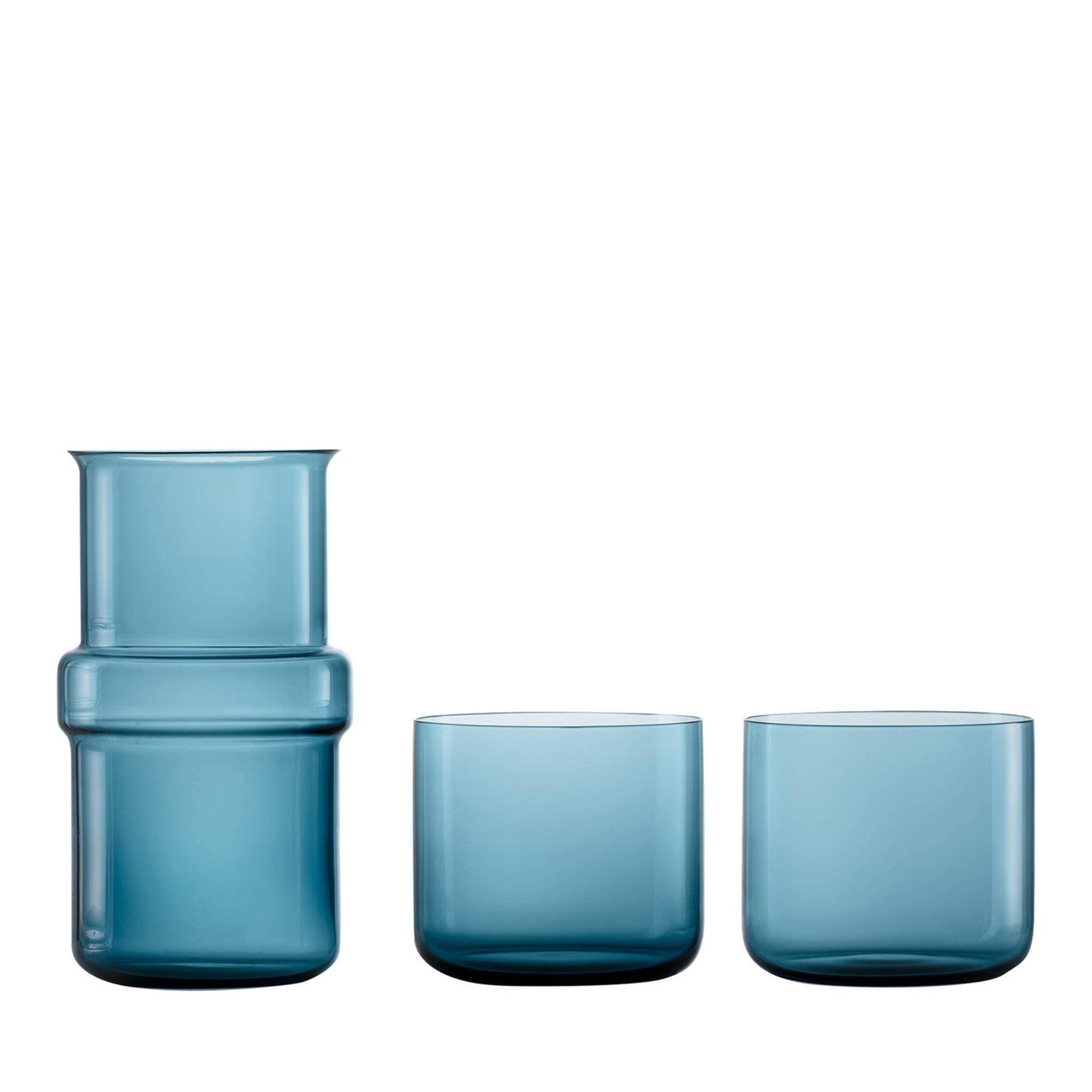 Trio M Set di brocca e 2 bicchieri blu di Marco Zito - Vista principale