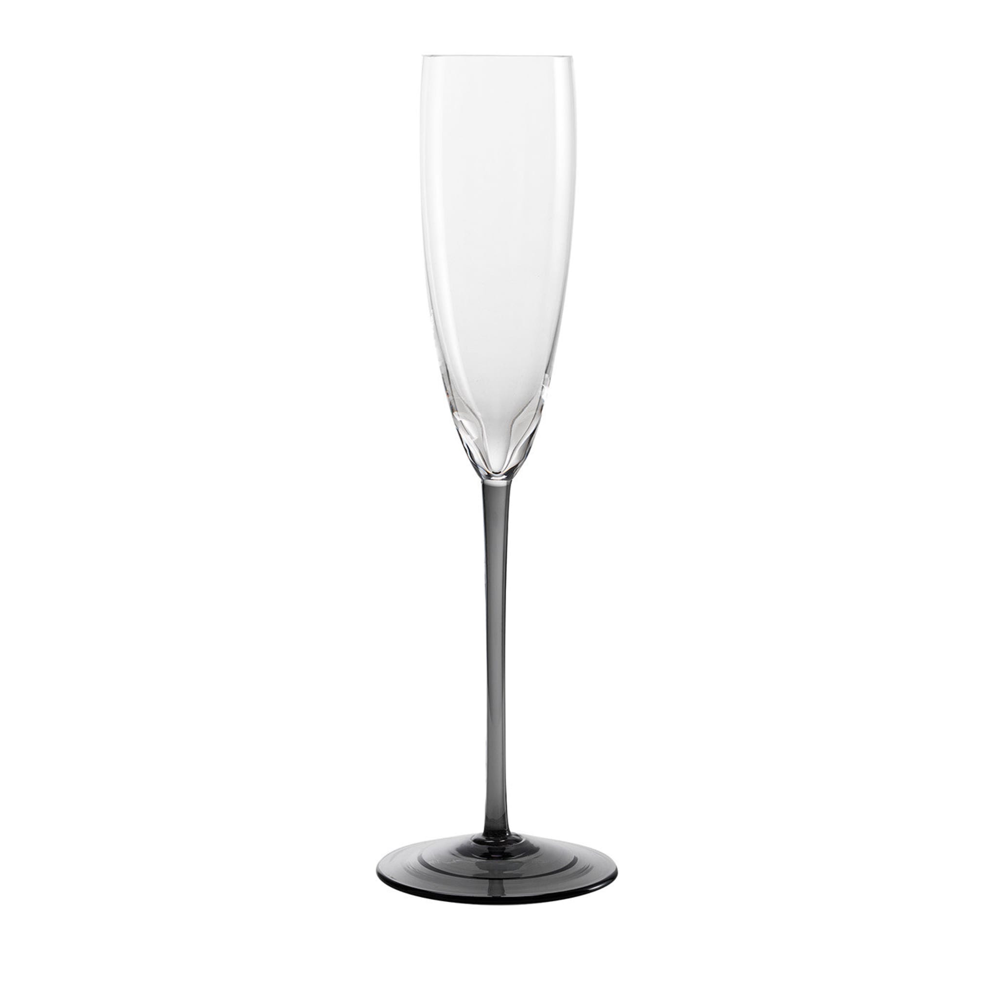 Higher Black Champagne Flute - Main view