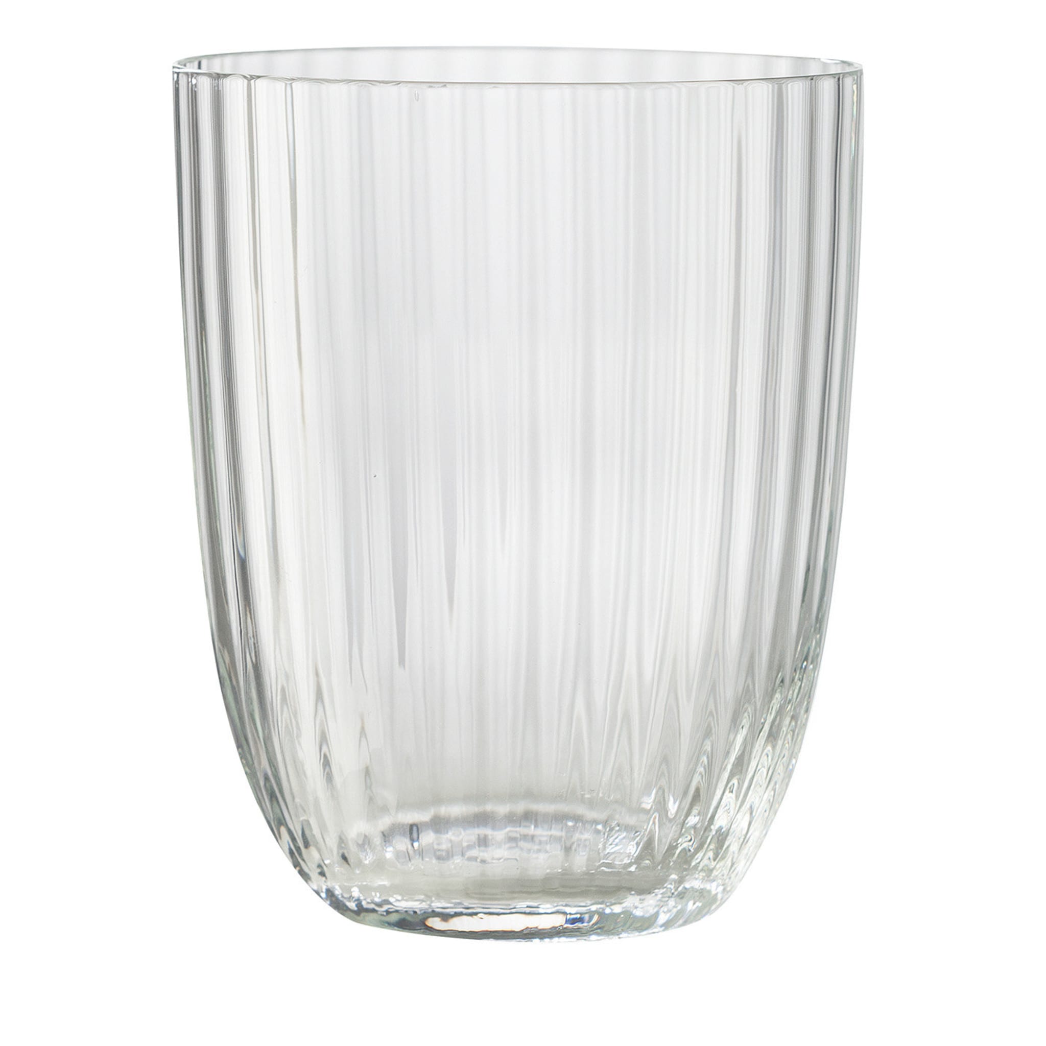 Idra Set de 2 verres à eau transparents rayés - Vue principale