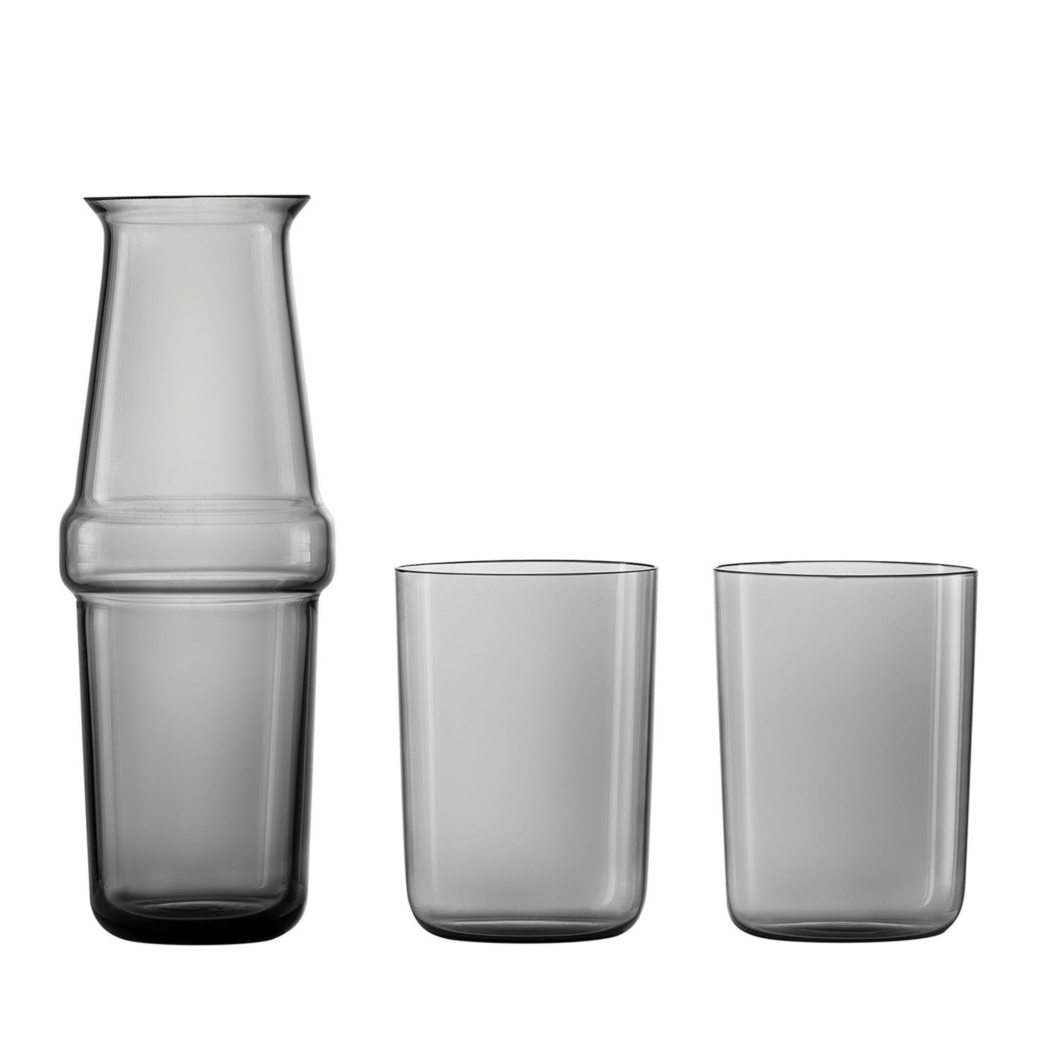 Trio F Set of Gray Pitcher and 2 Glasses by Marco Zito - Main view