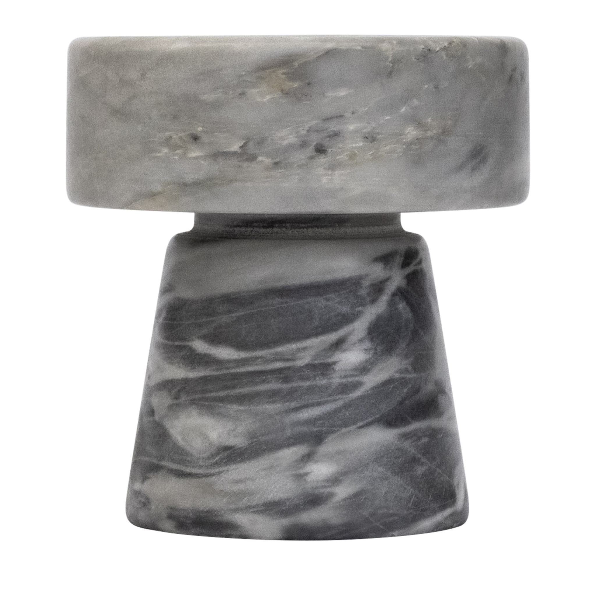 Gray Bardiglio Marble Candle Holder - Main view