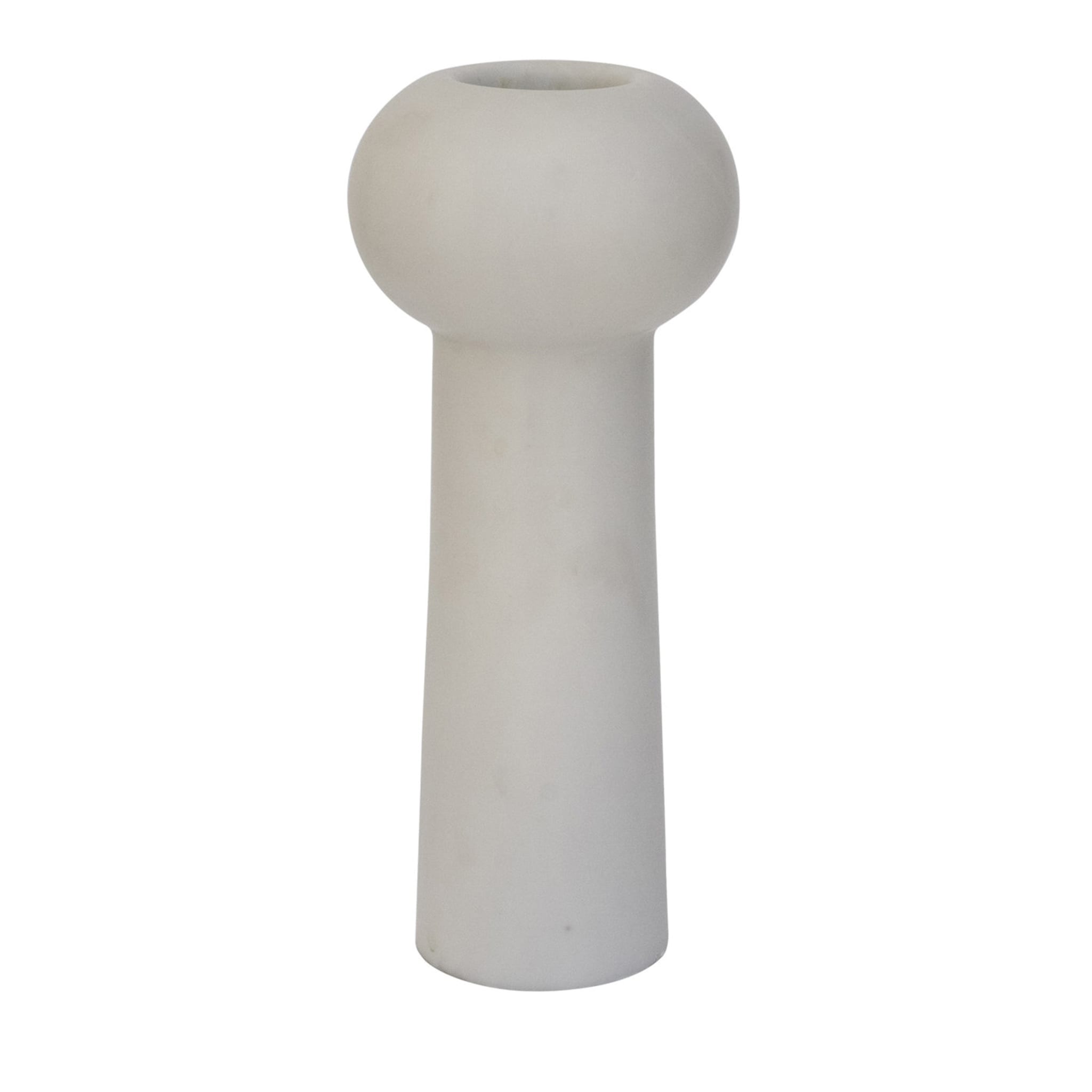 Cilindro Minimal Vase aus weißem Carrara-Marmor - Hauptansicht