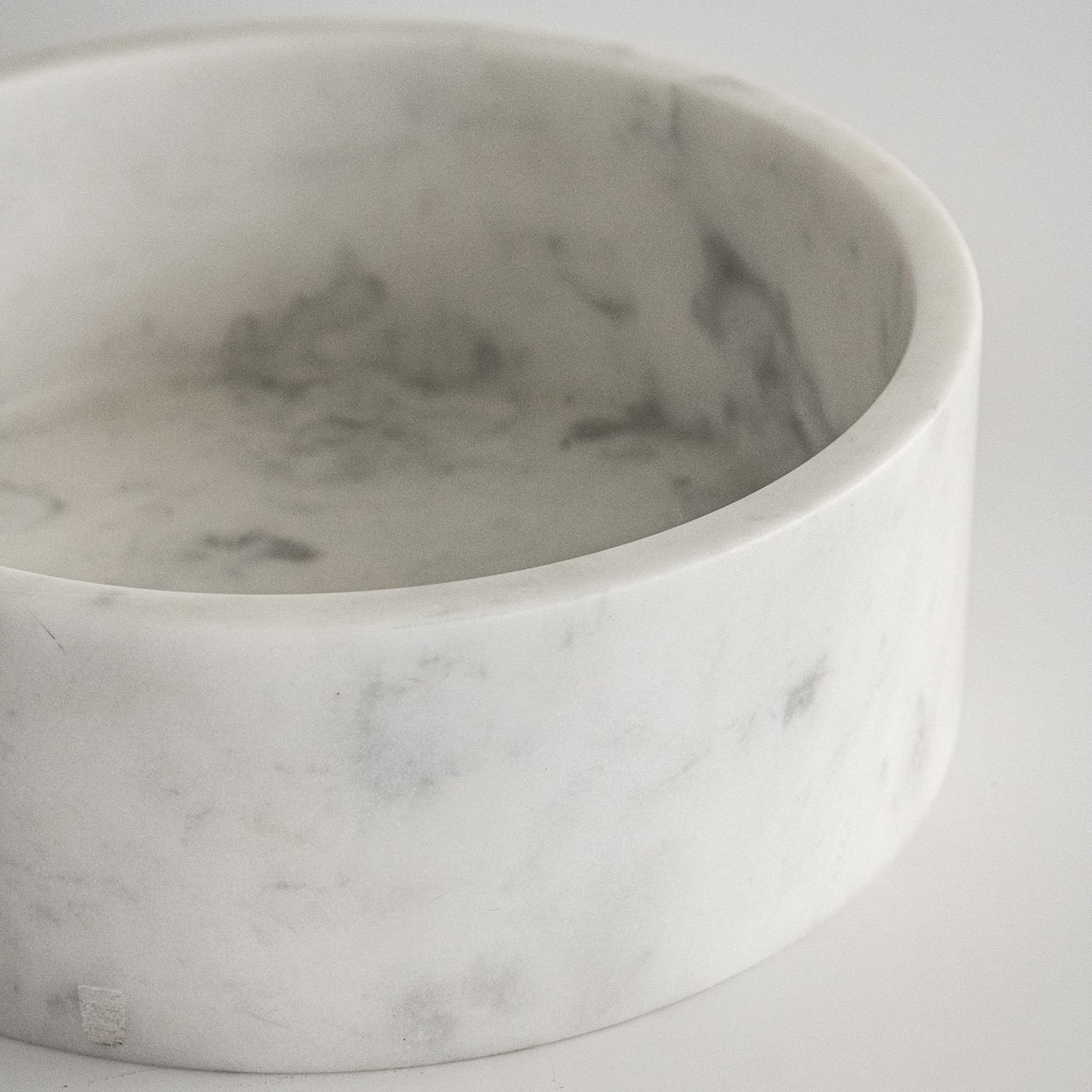 Modern White Carrara Marble Bowl - Alternative view 1