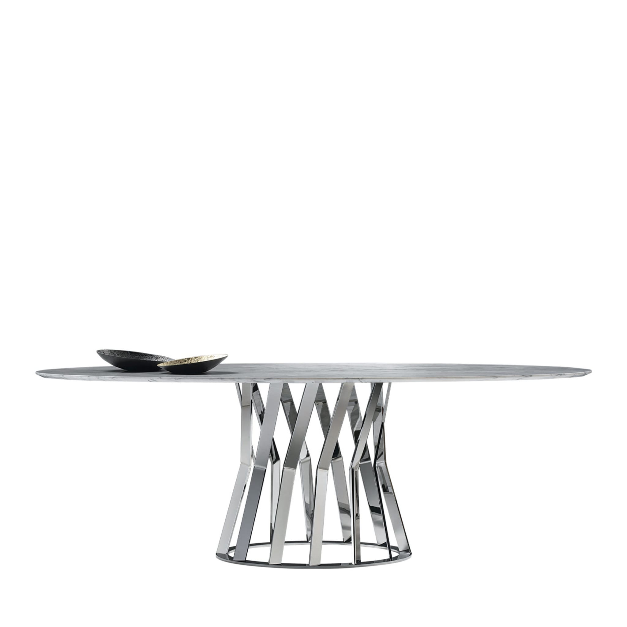 Ray Ed/20 353 Chrome Dining Table By Stefano Bettio - Vue principale