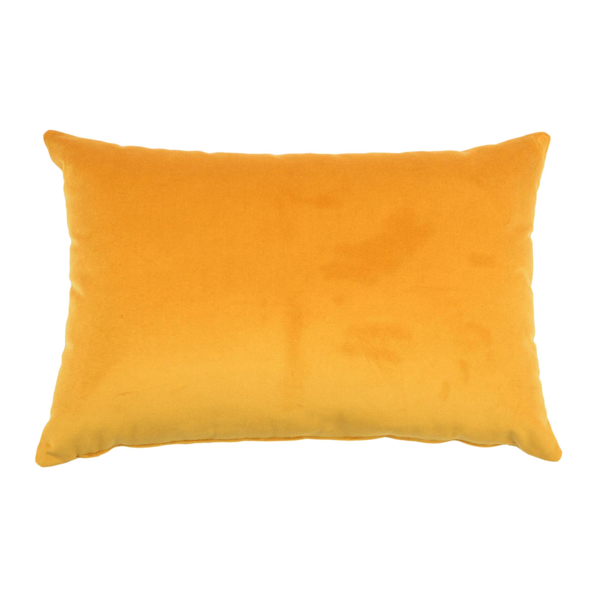 Mustard Cotton Velvet Longue Cushion - Main view