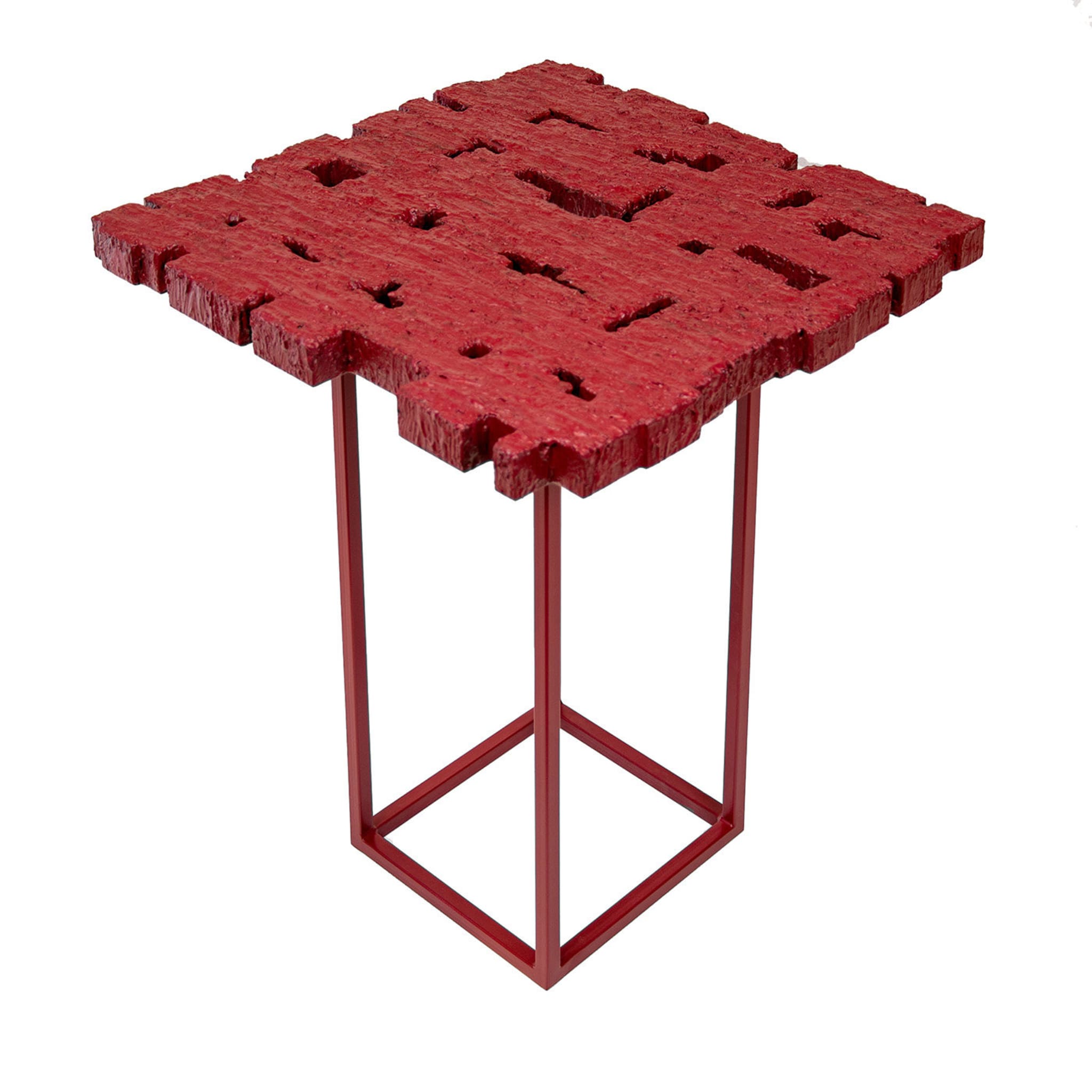 Ibūki Red Side Table by Giannella Ventura - Main view