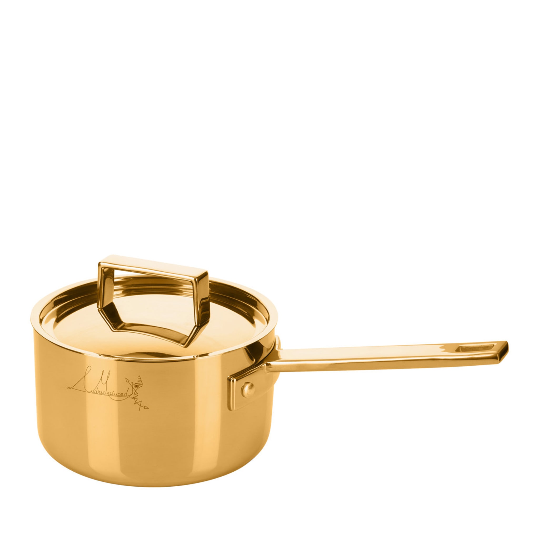 Attiva Gold 14cm Saucepan with Lid - Main view