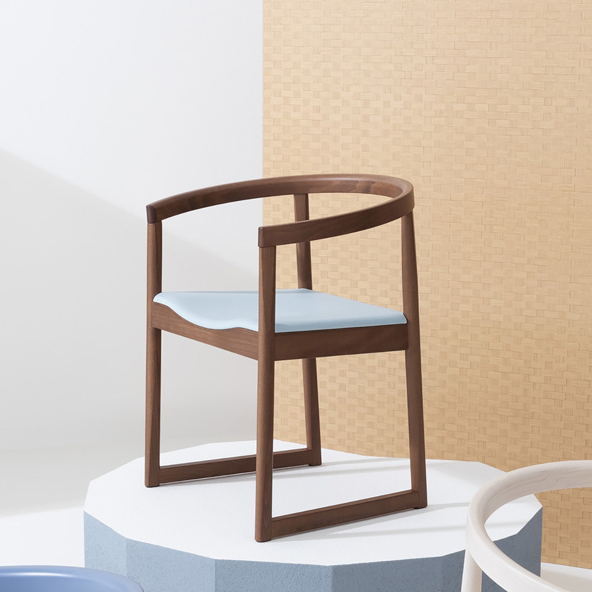 Nordica 601 Brown Chair by Marco Ferreri - Alternative view 1