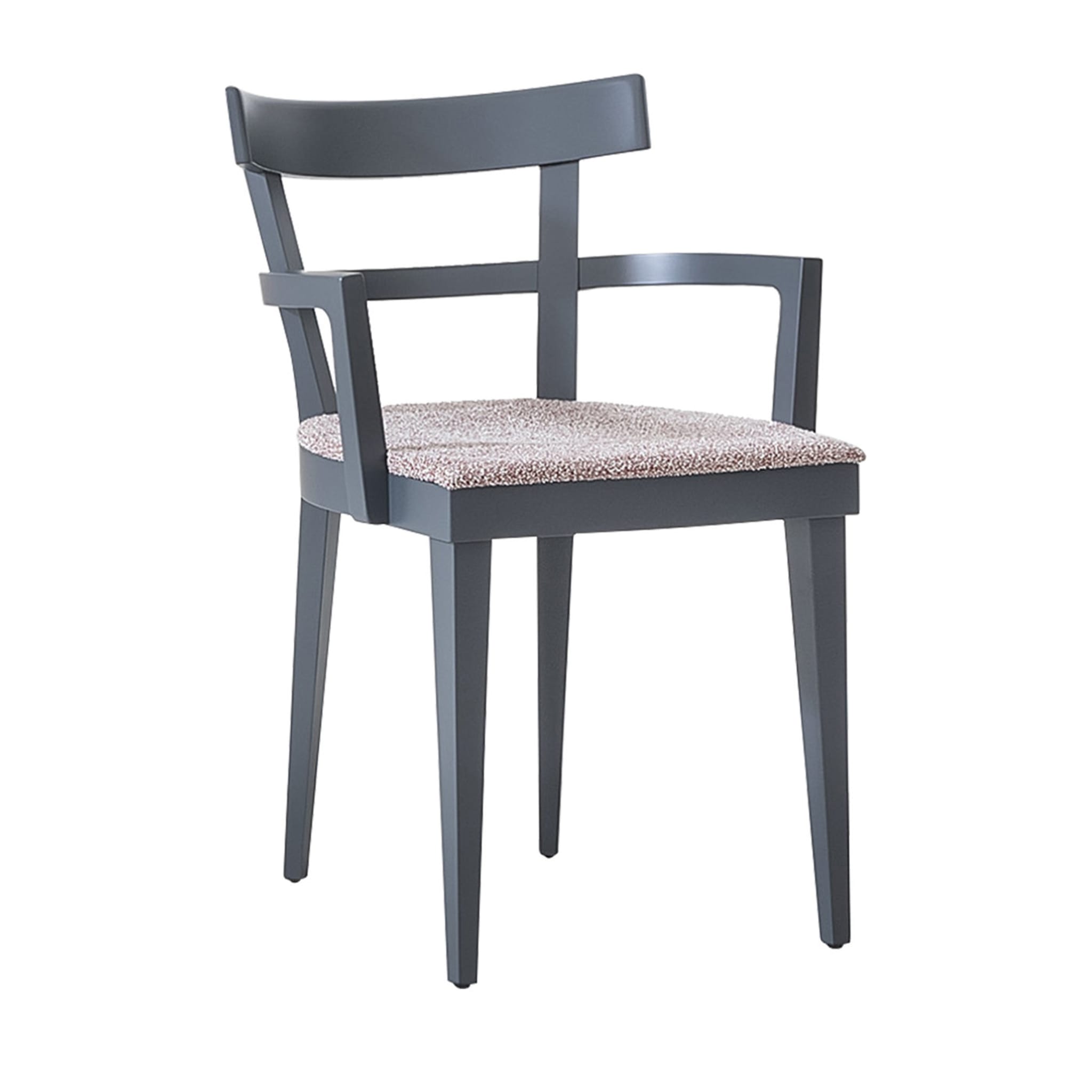 Cafè 461/l Gray Chair by Werther Toffoloni - Main view