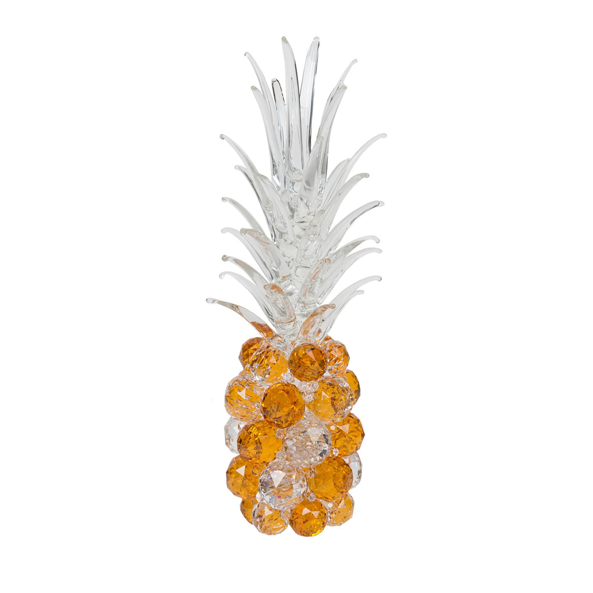 Large Amber Glass Pineapple - Main view
