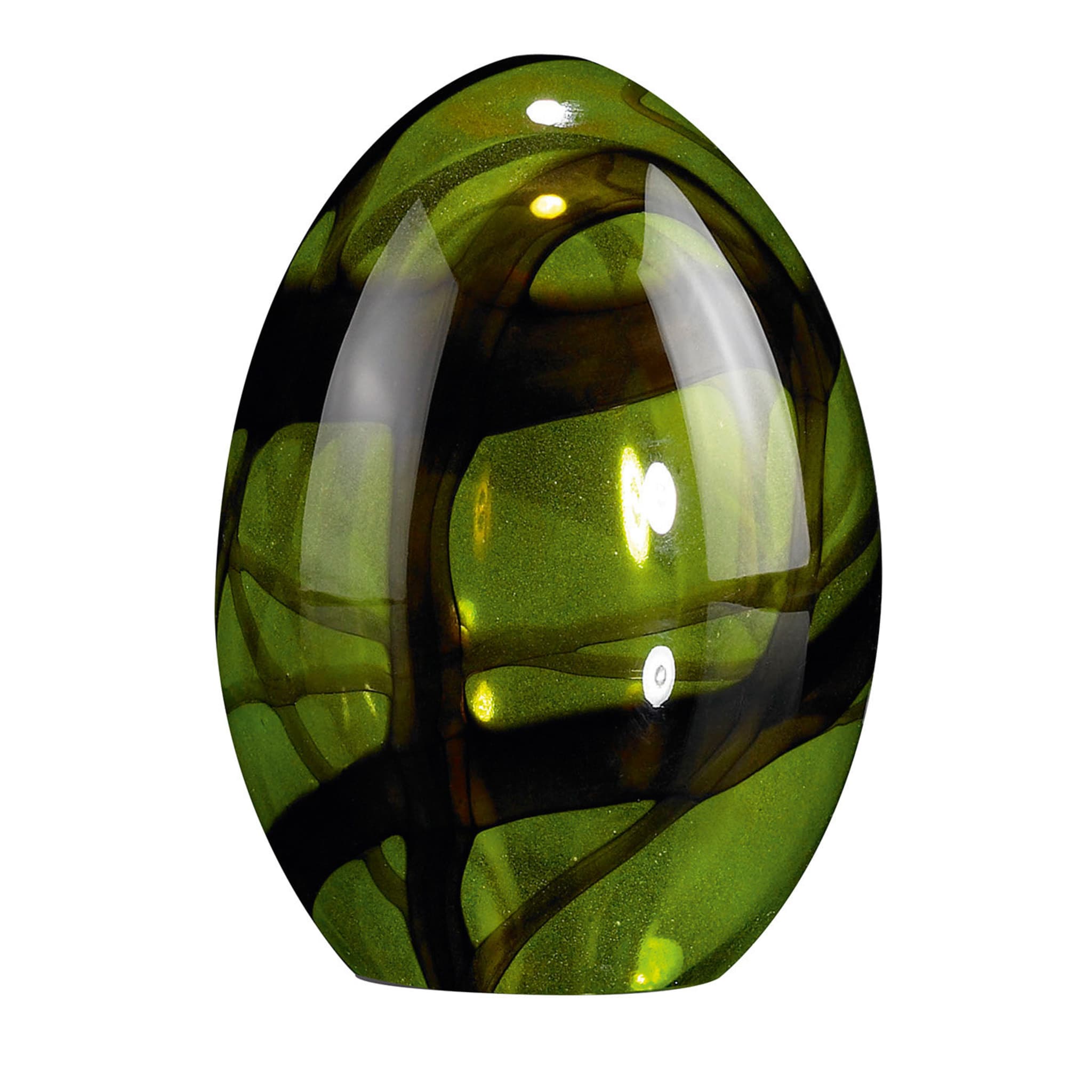 Small Green Glass Egg  - Main view