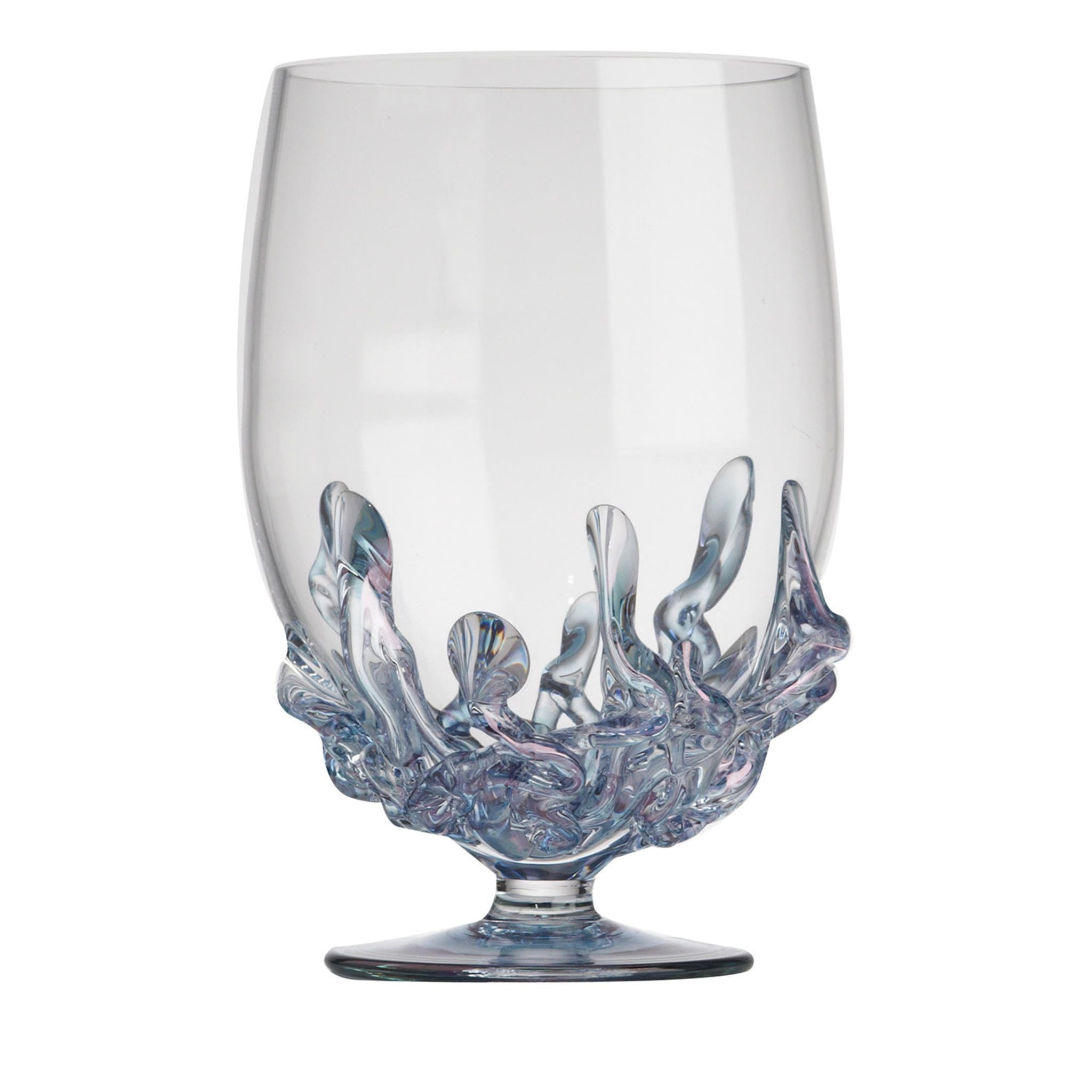Flame Small Light Blue Water Glass - Main view