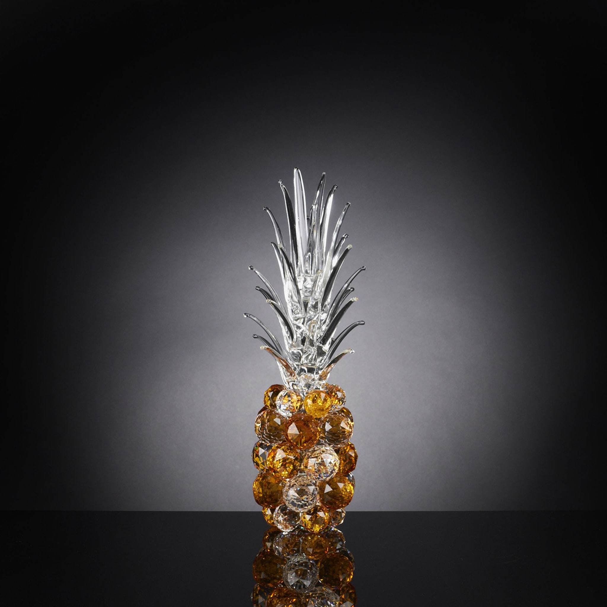 Ananas medio in cristallo ambrato  - Vista alternativa 1