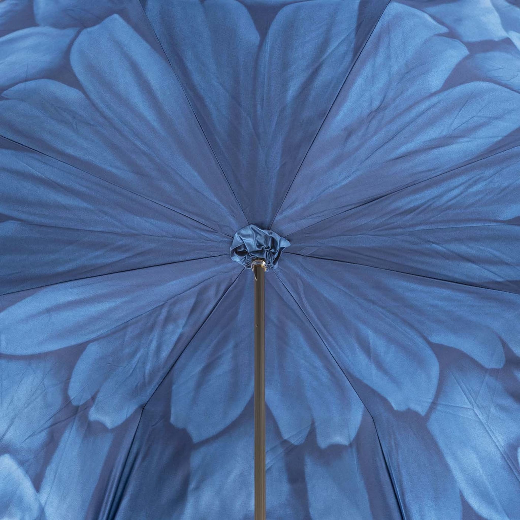 Luxury Blue Dahlia Umbrella - Alternative view 6