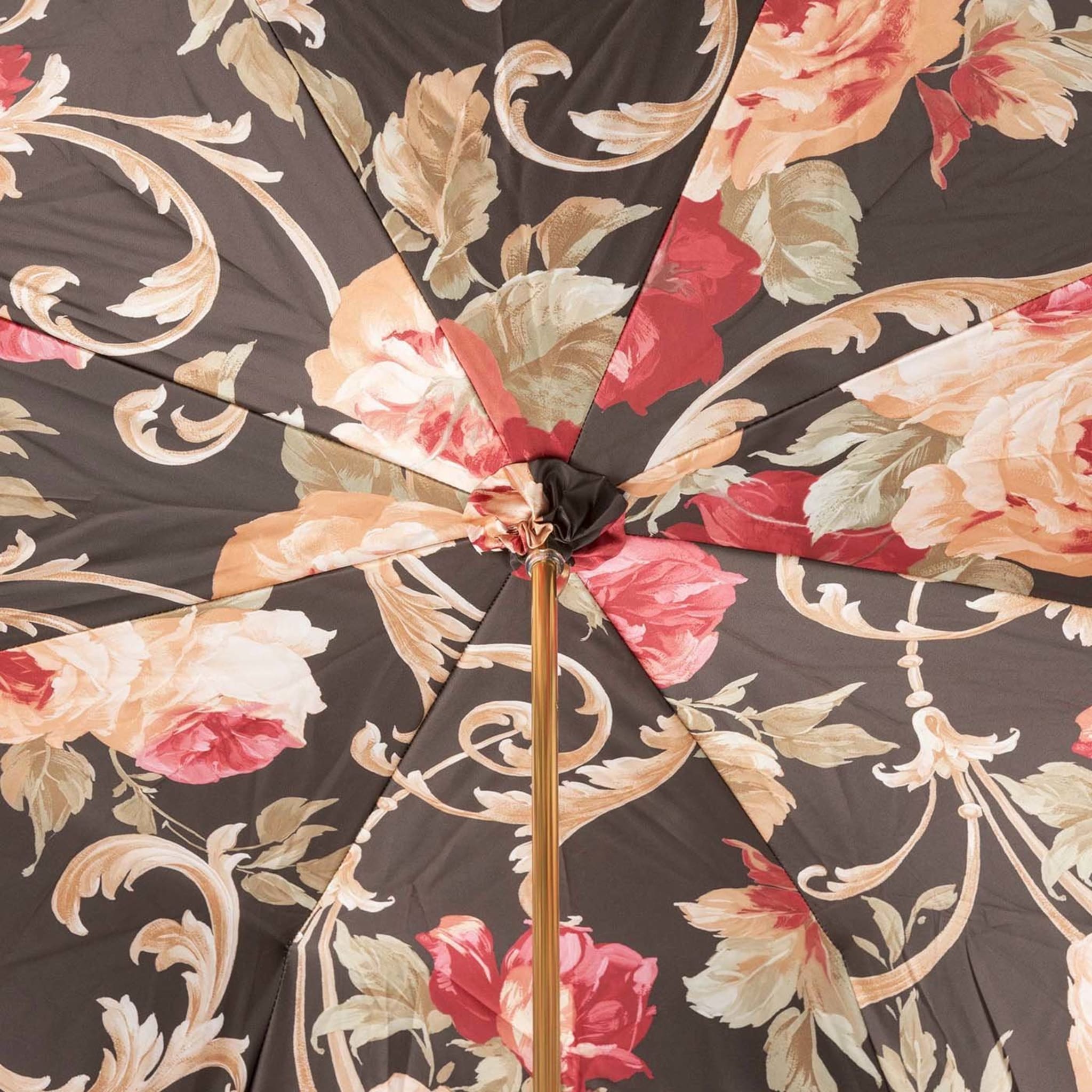 Burgunderfarbener Vintage-Regenschirm - Doppeltuch - Alternative Ansicht 5