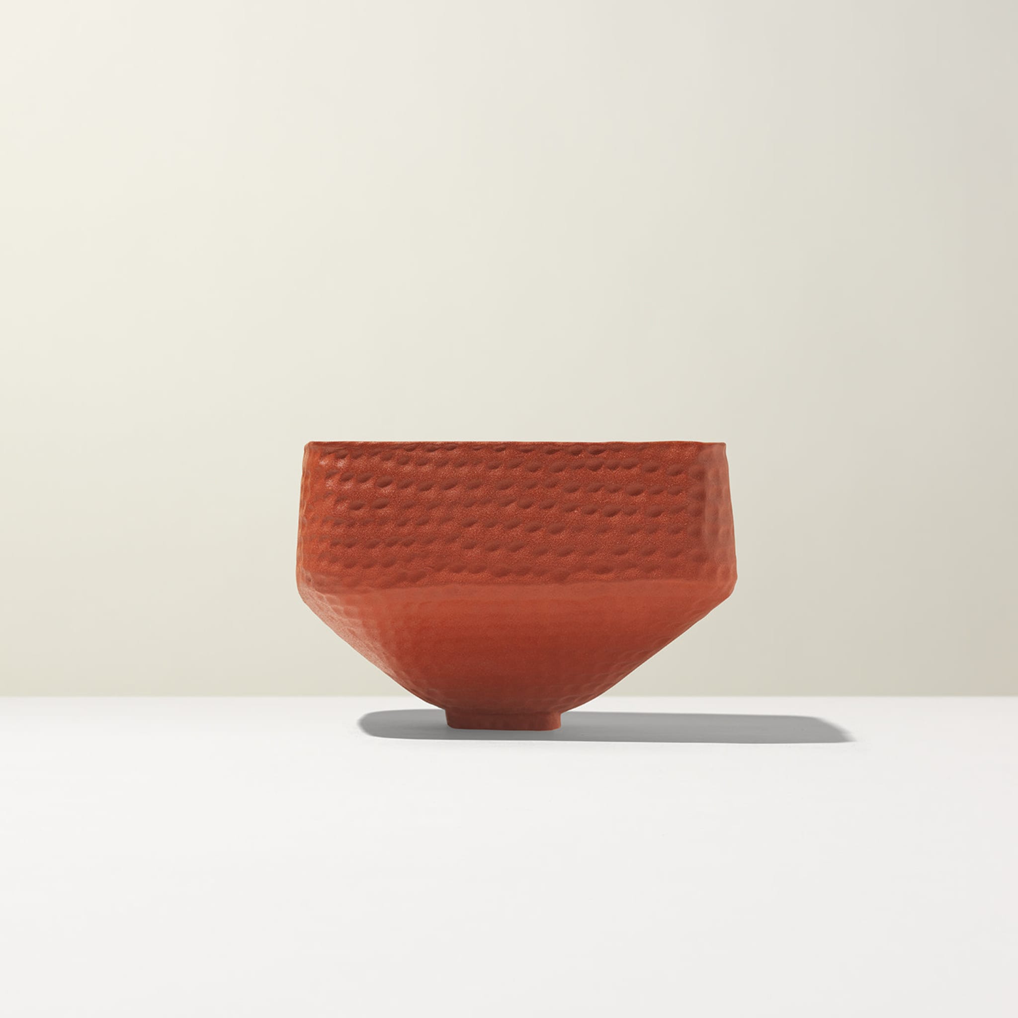 Battuti Indian Red High Bowl by Andrea Anastasio - Alternative view 2