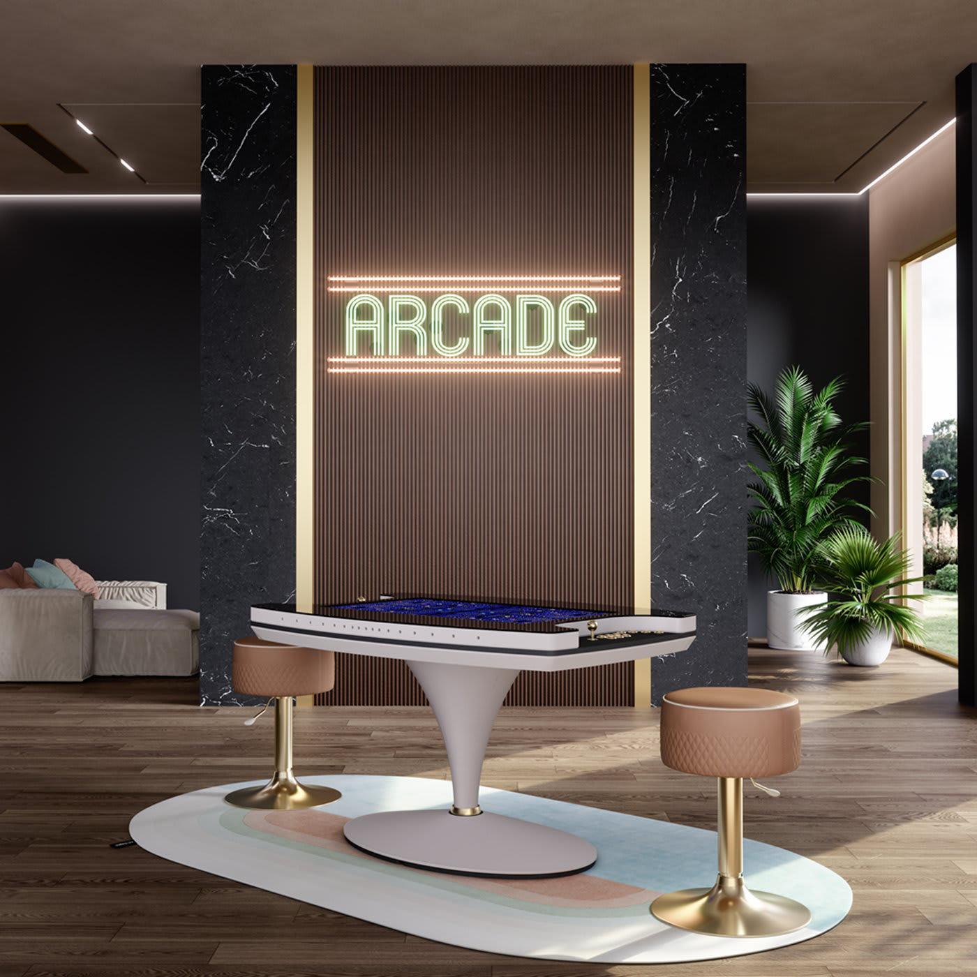 Vertigo Arcade Cocktail Table - Vismara