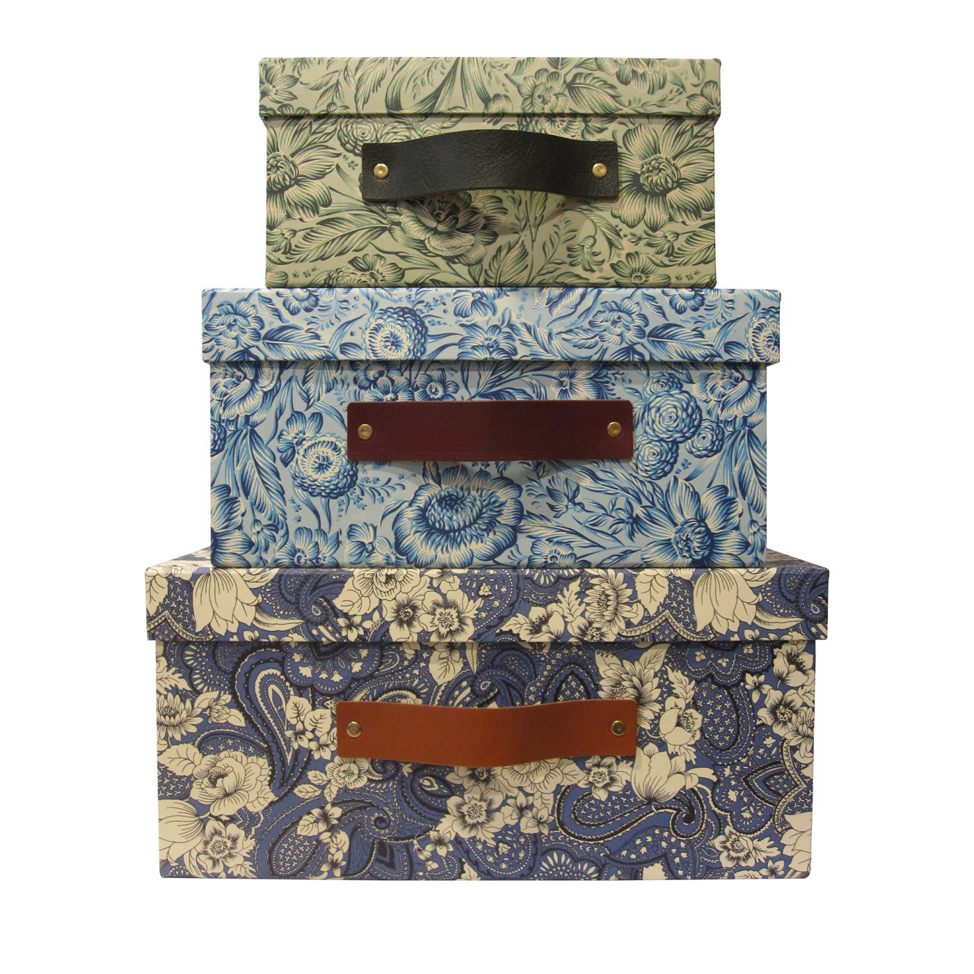 Set of 3 Nesting Florentine Paper Boxes #1 - AtelierGK Firenze