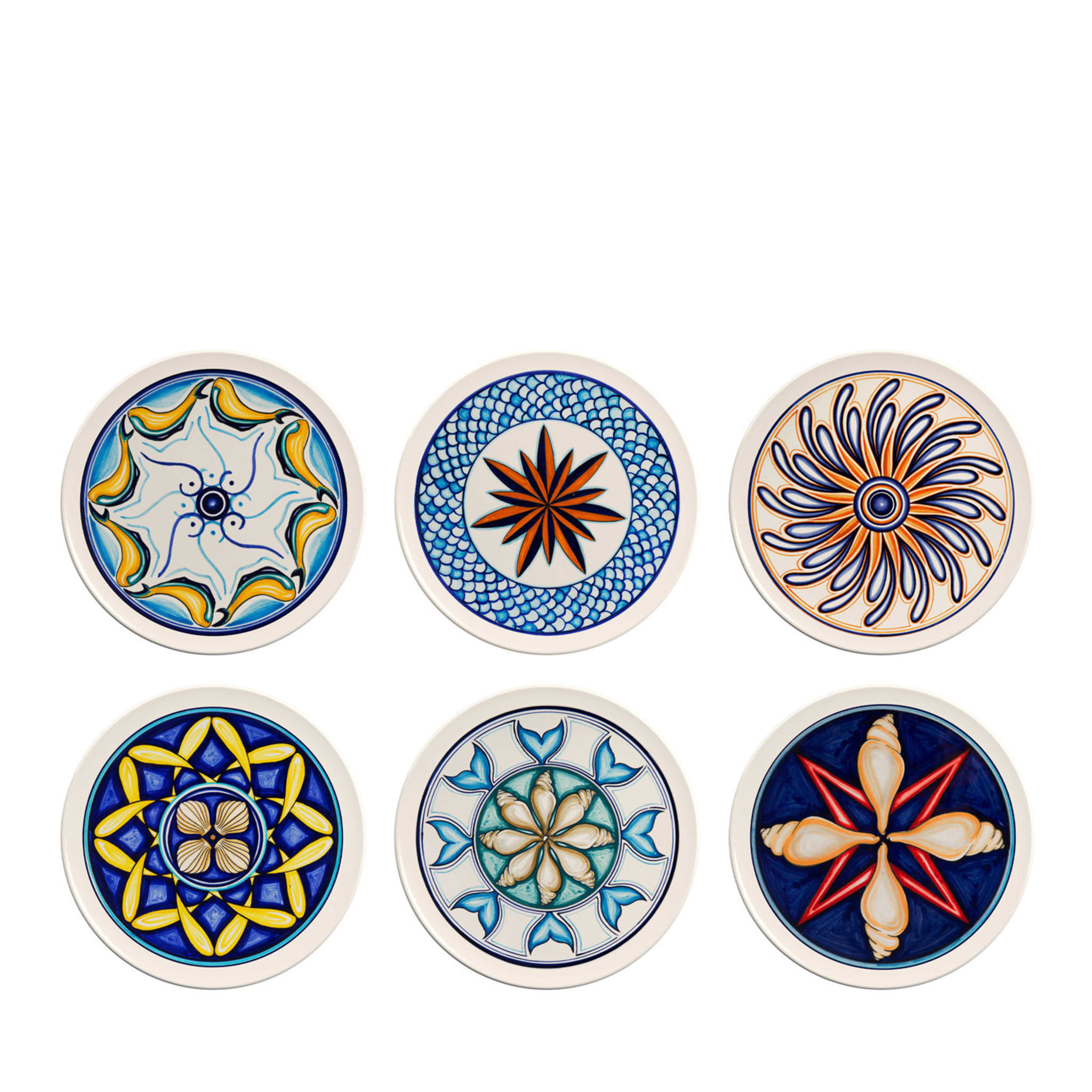 Colapesce Set of 6 Decorative Plates #1 - Main view