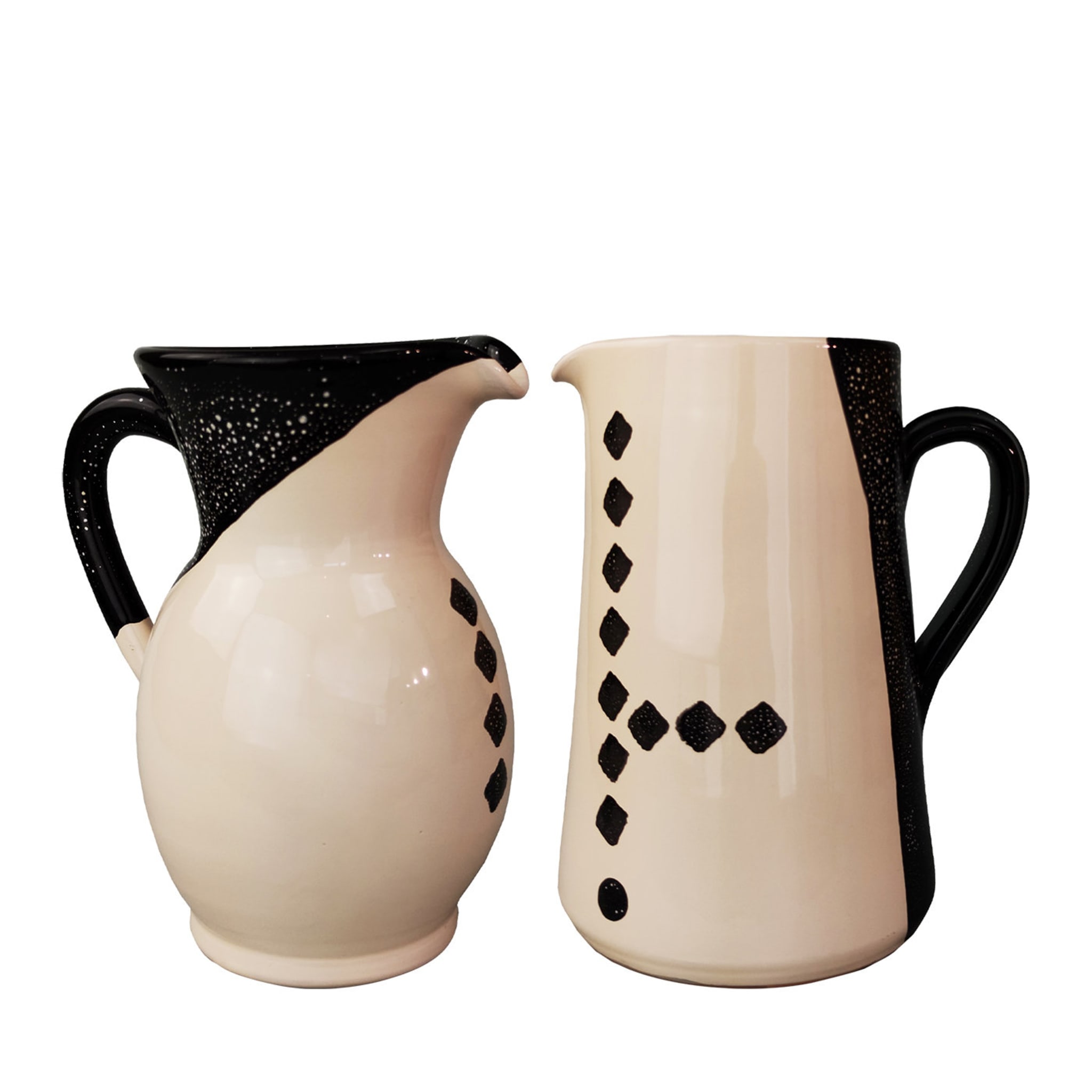 Set of Pitcher and Jug with Kiasmo Square Pattern - Main view