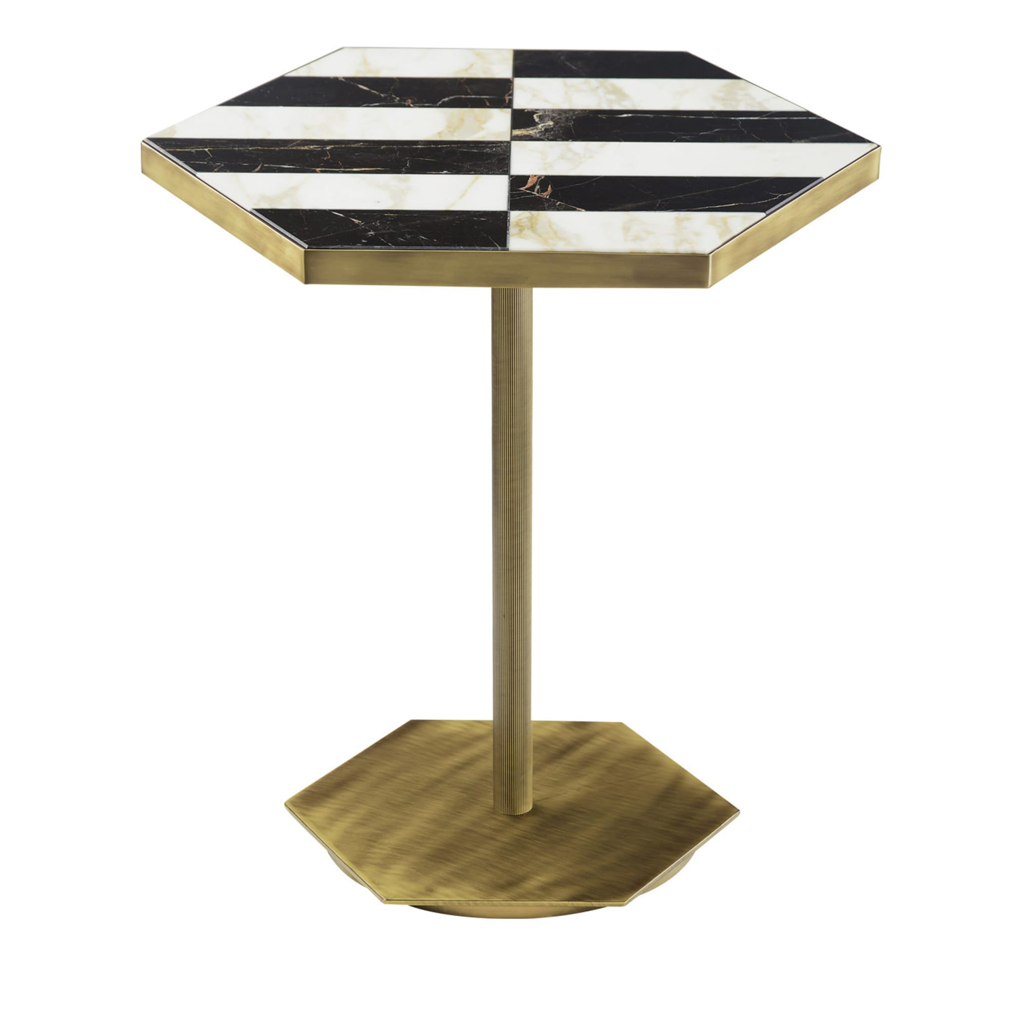 Ted Black and White Side Table - Main view