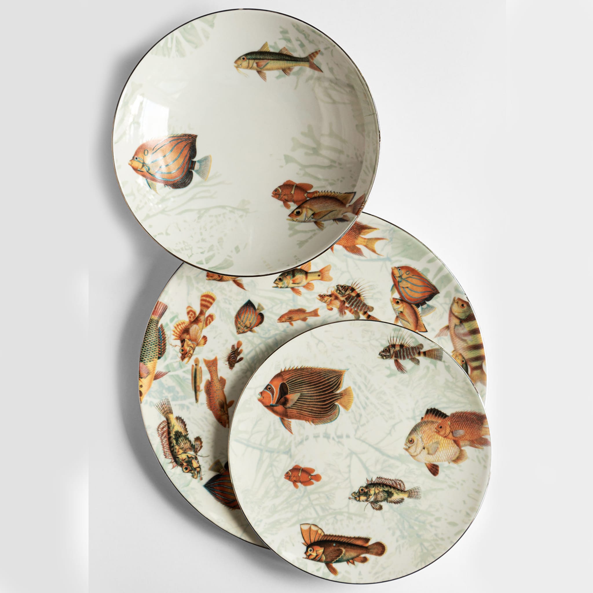 Amami Porcelain Soup Plate With Tropical Fish #6 - Alternative view 1