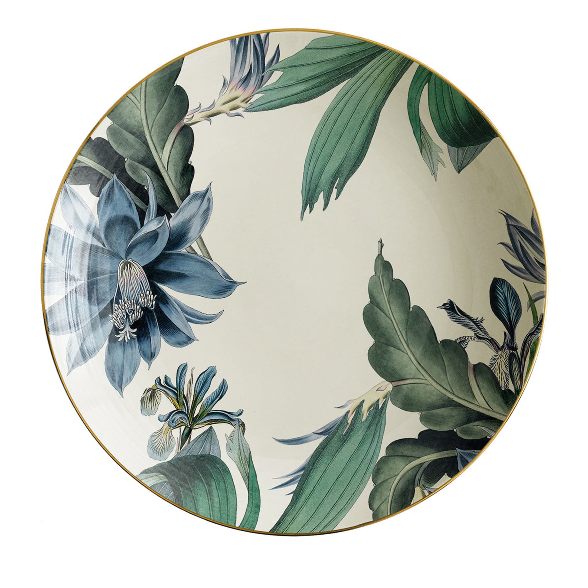 Animalia Porcelain Soup Plate With Tropical Flowers #3 - Main view