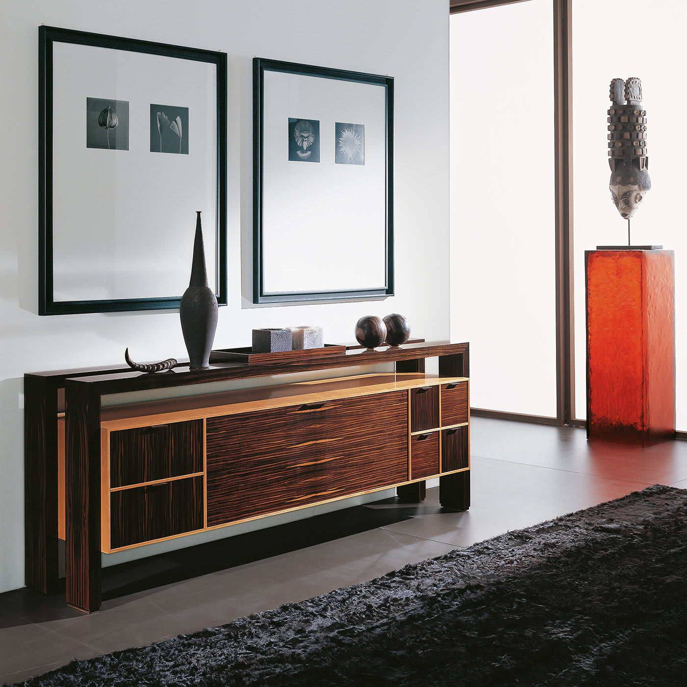 Cherry and Ebony Sideboard  - Annibale Colombo