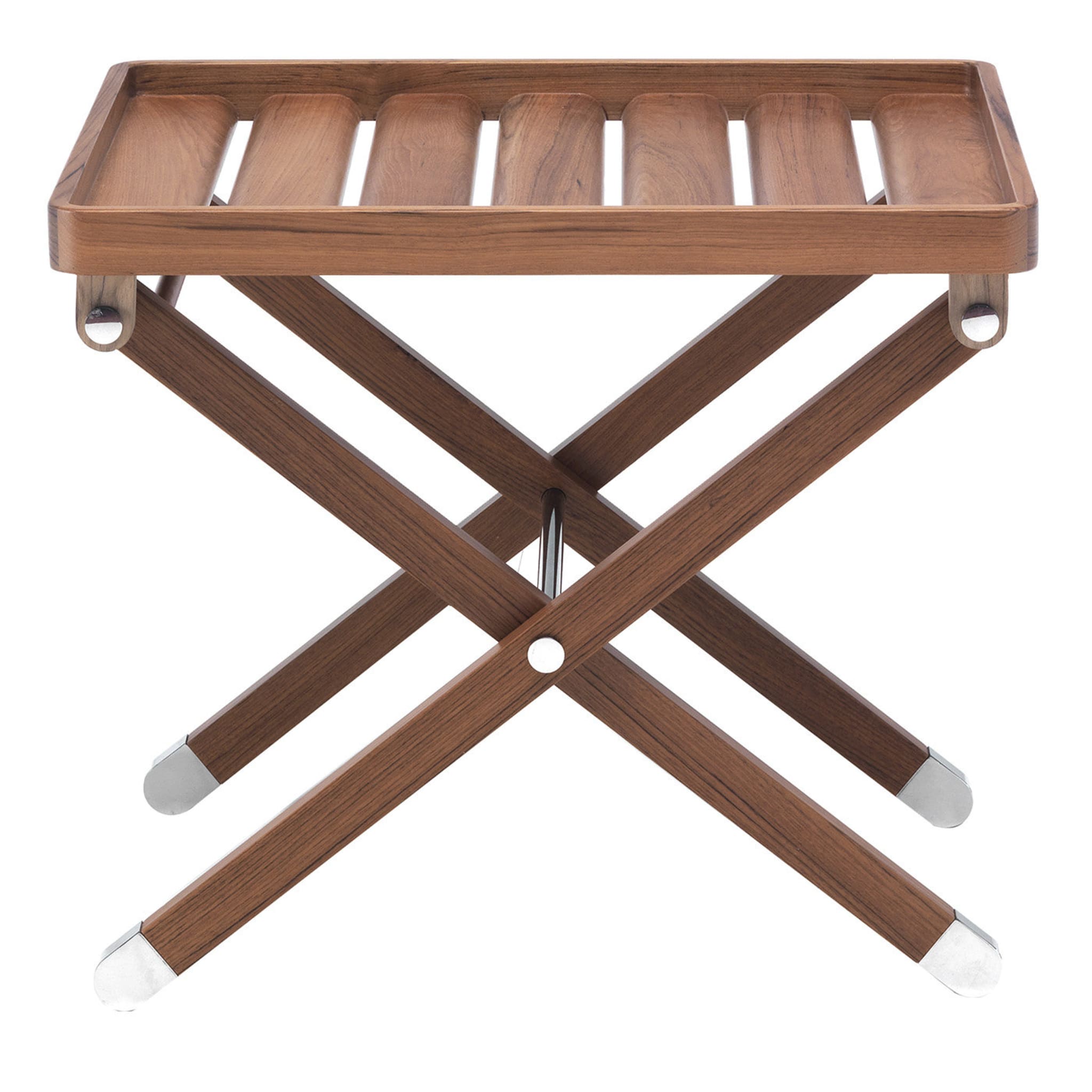 Teak Folding Table by Simone Ciarmoli and Miguel Queda - Main view