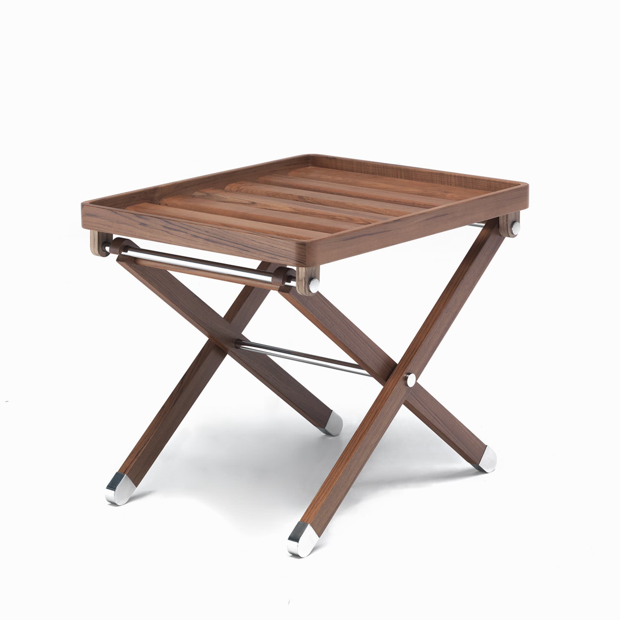 Teak Folding Table by Simone Ciarmoli and Miguel Queda - Alternative view 1