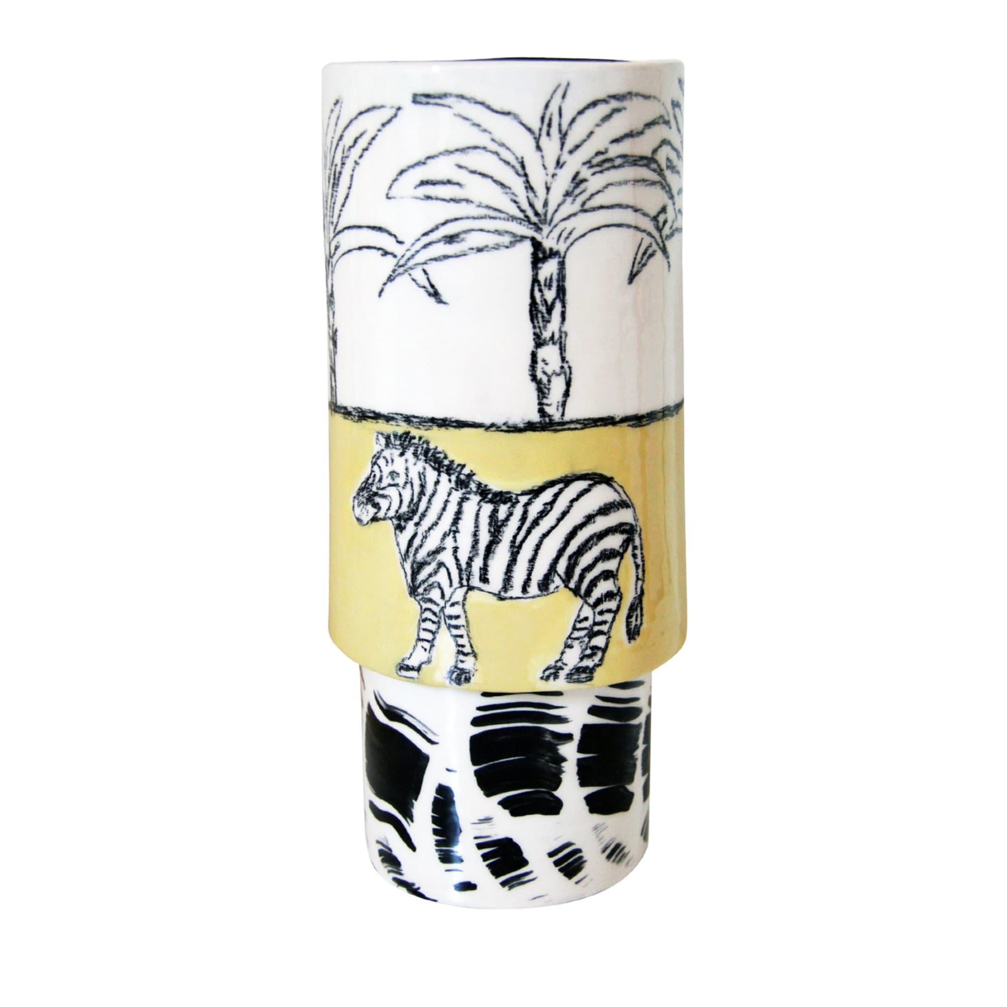 Zebra-Vase - Hauptansicht